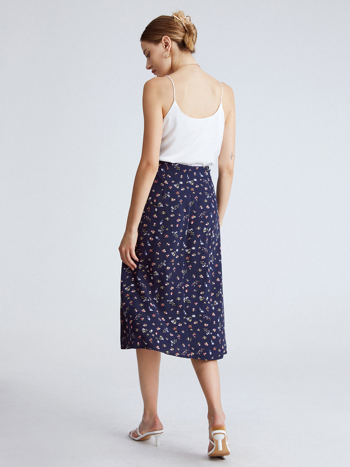 Thecomense - Ditsy Flora Skirt