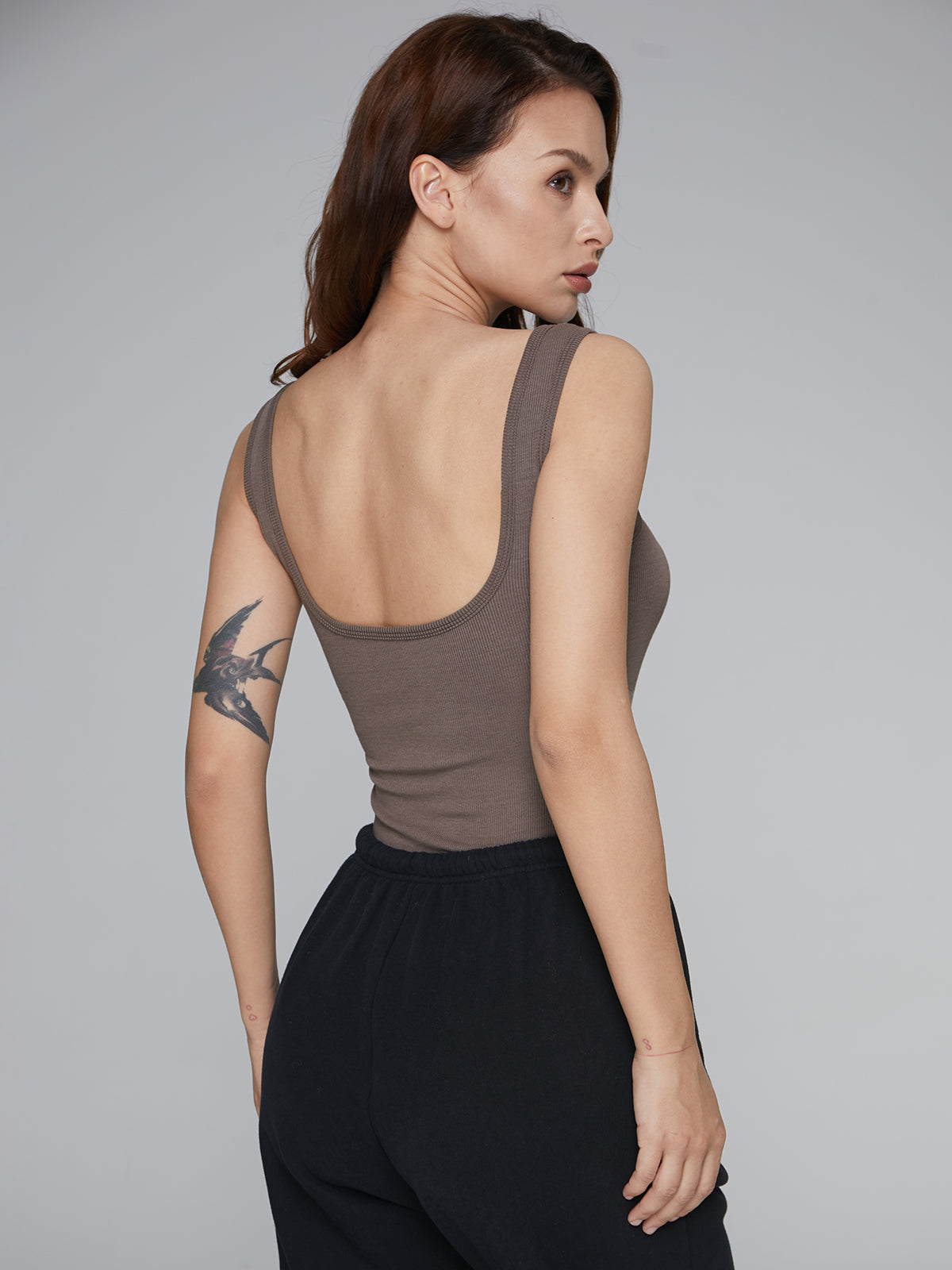Thecomense - Basic Style Square Neck Tank Top