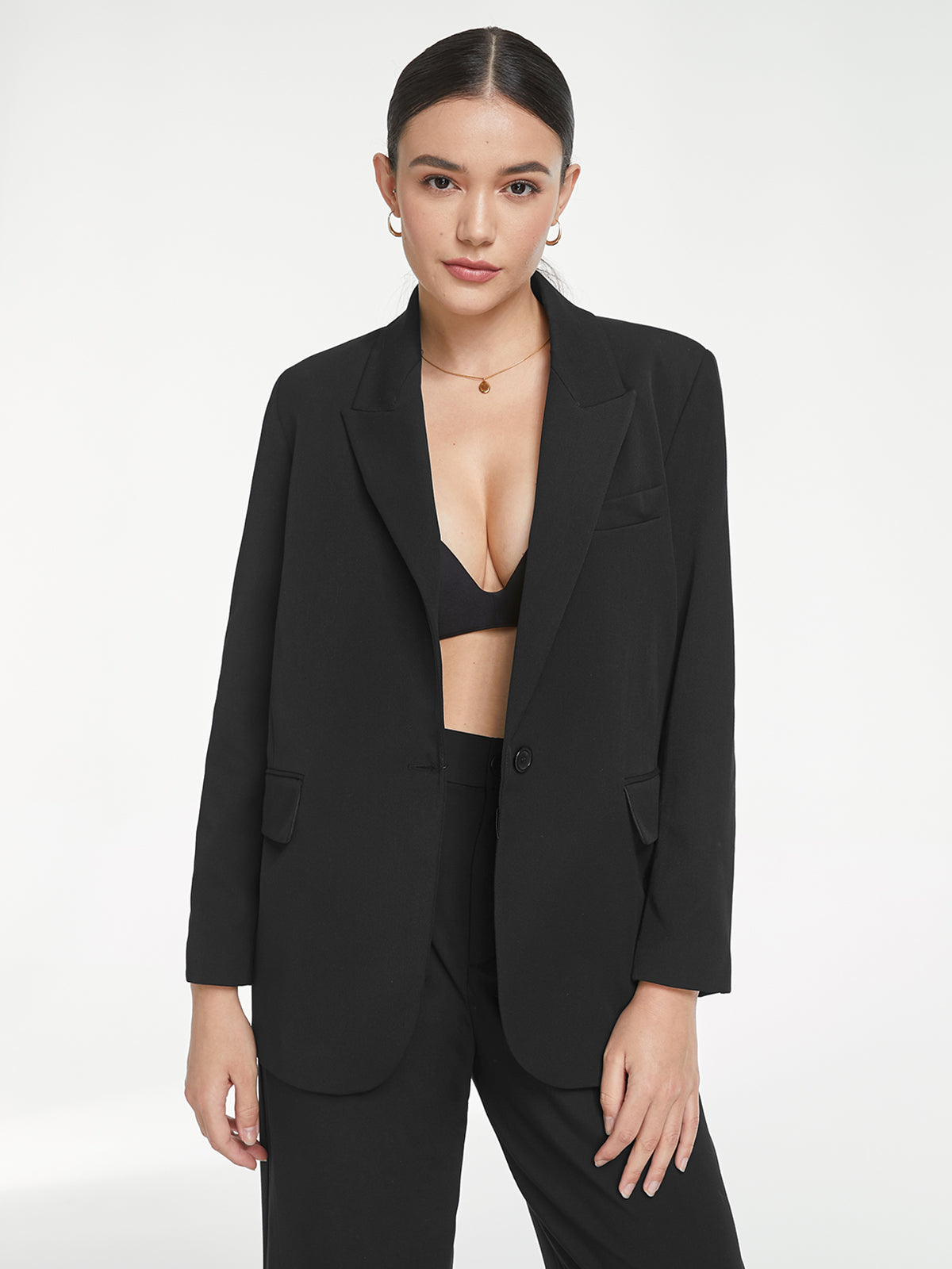 Thecomense - Single Button Casual Blazer