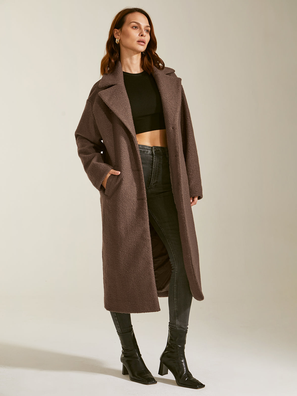 Thecomense - Essential Long Wool Coat