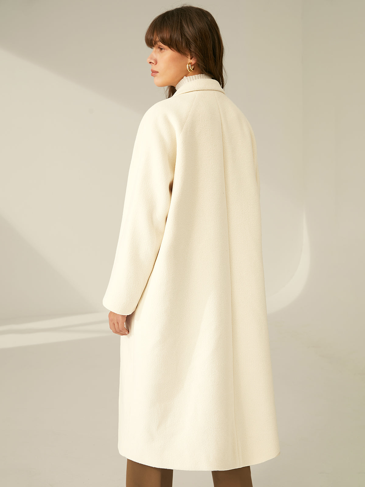 Thecomense - Oversized Double Breasted Wool Coat
