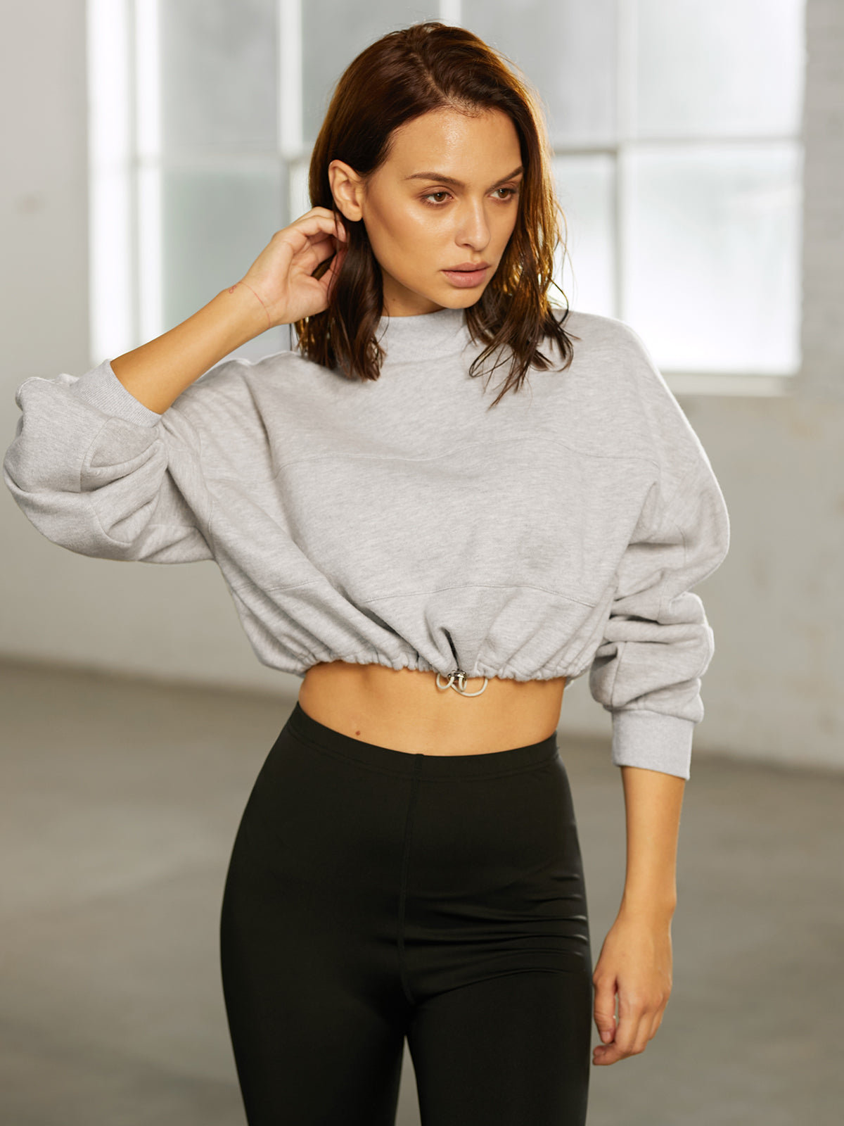 Thecomense - Street Essential - Drawstring Drop Shoulder Crewneck