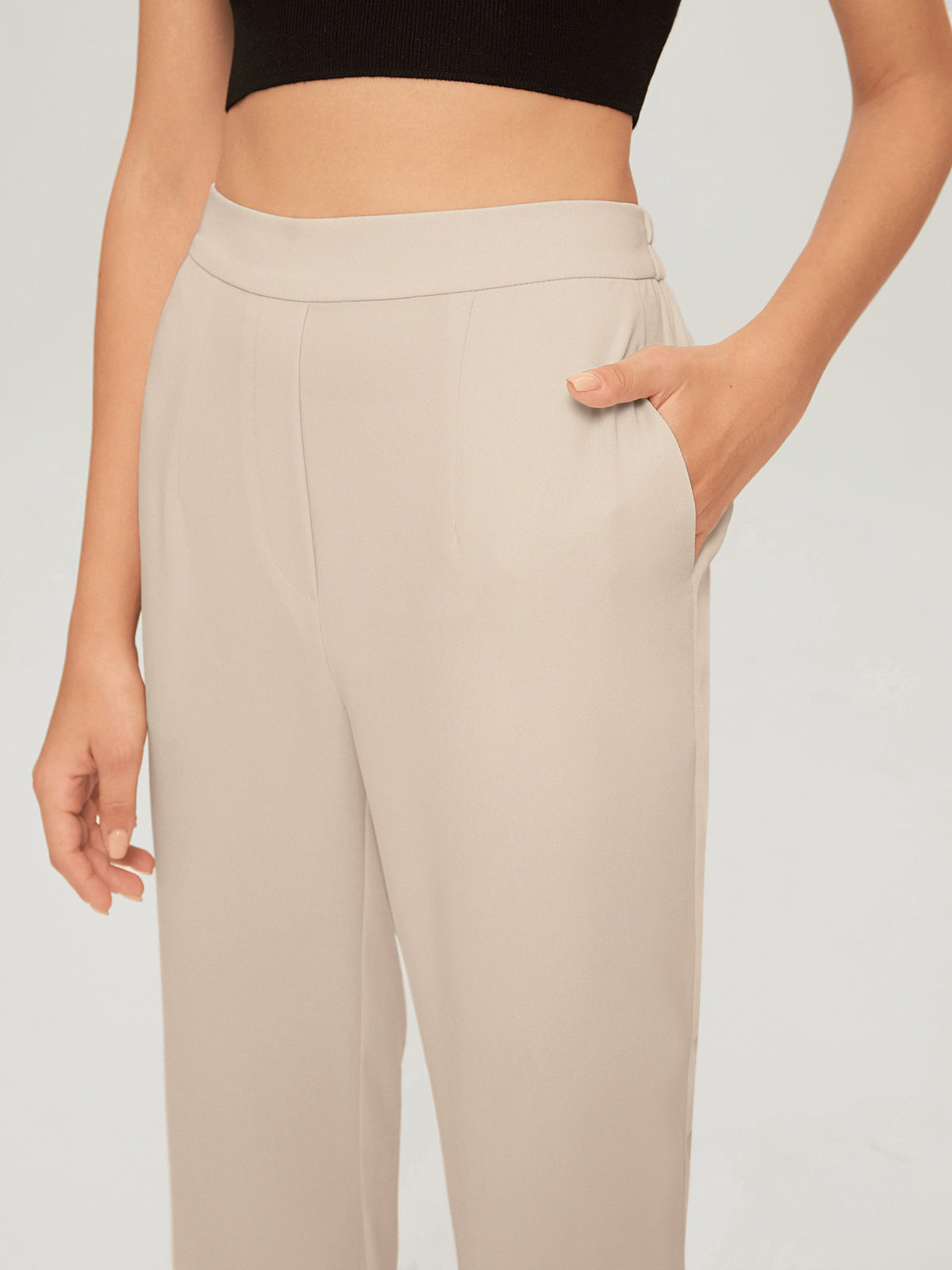 Thecomense - Everyday Cropped Slim Trousers