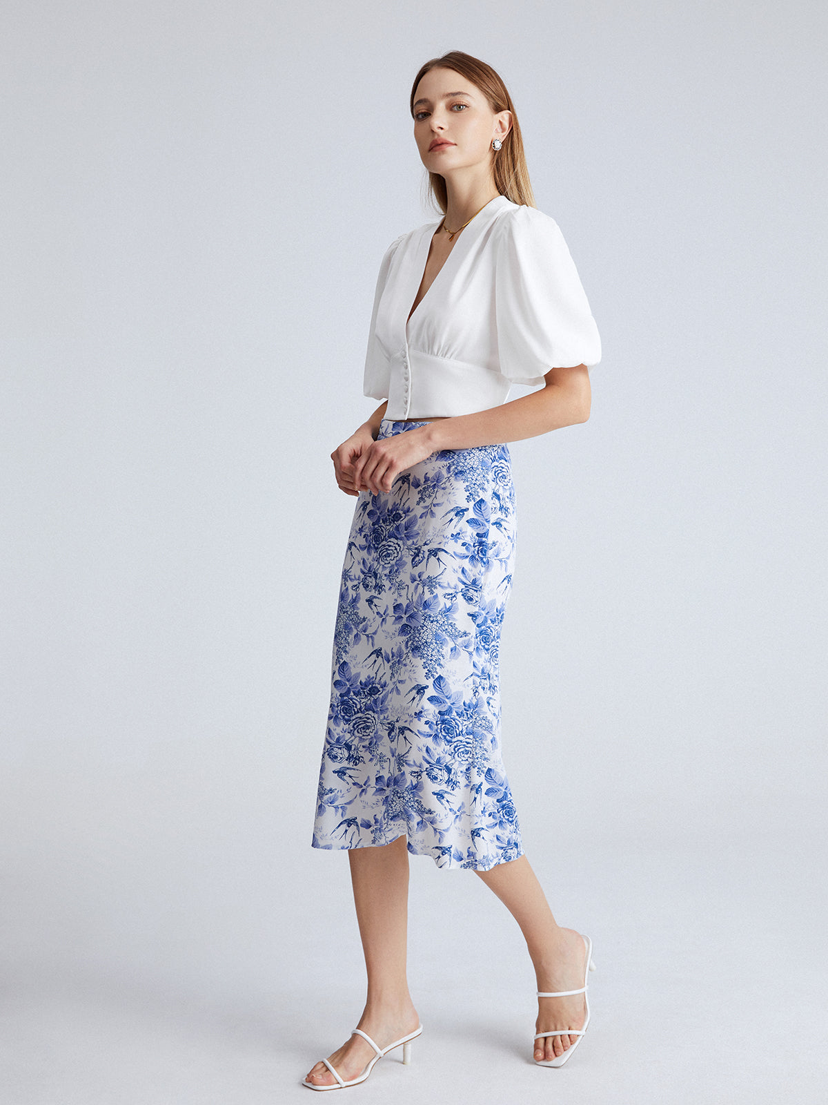 Thecomense - Camellia Fields Skirt