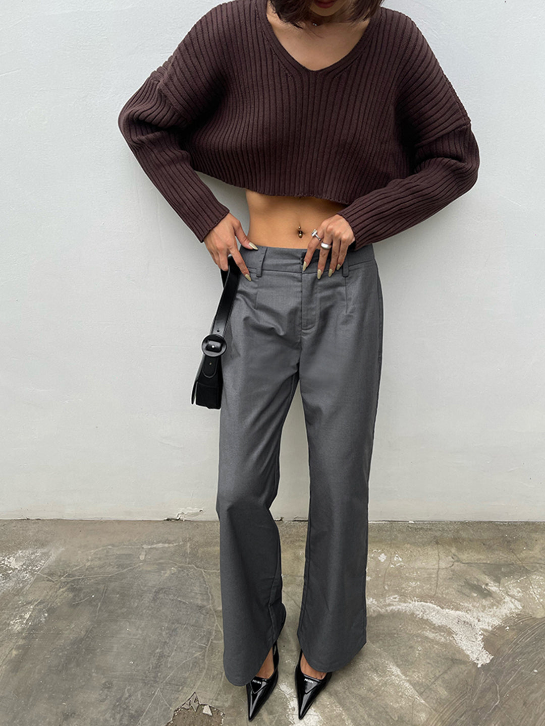 Thecomense - Silver Lining Loose Trousers