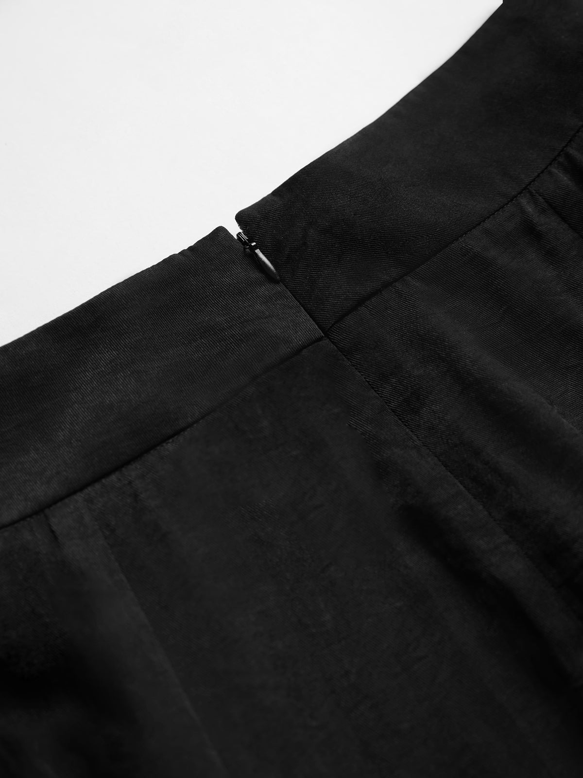 Thecomense - High Waisted Sleek Pleat Wide Leg Trousers