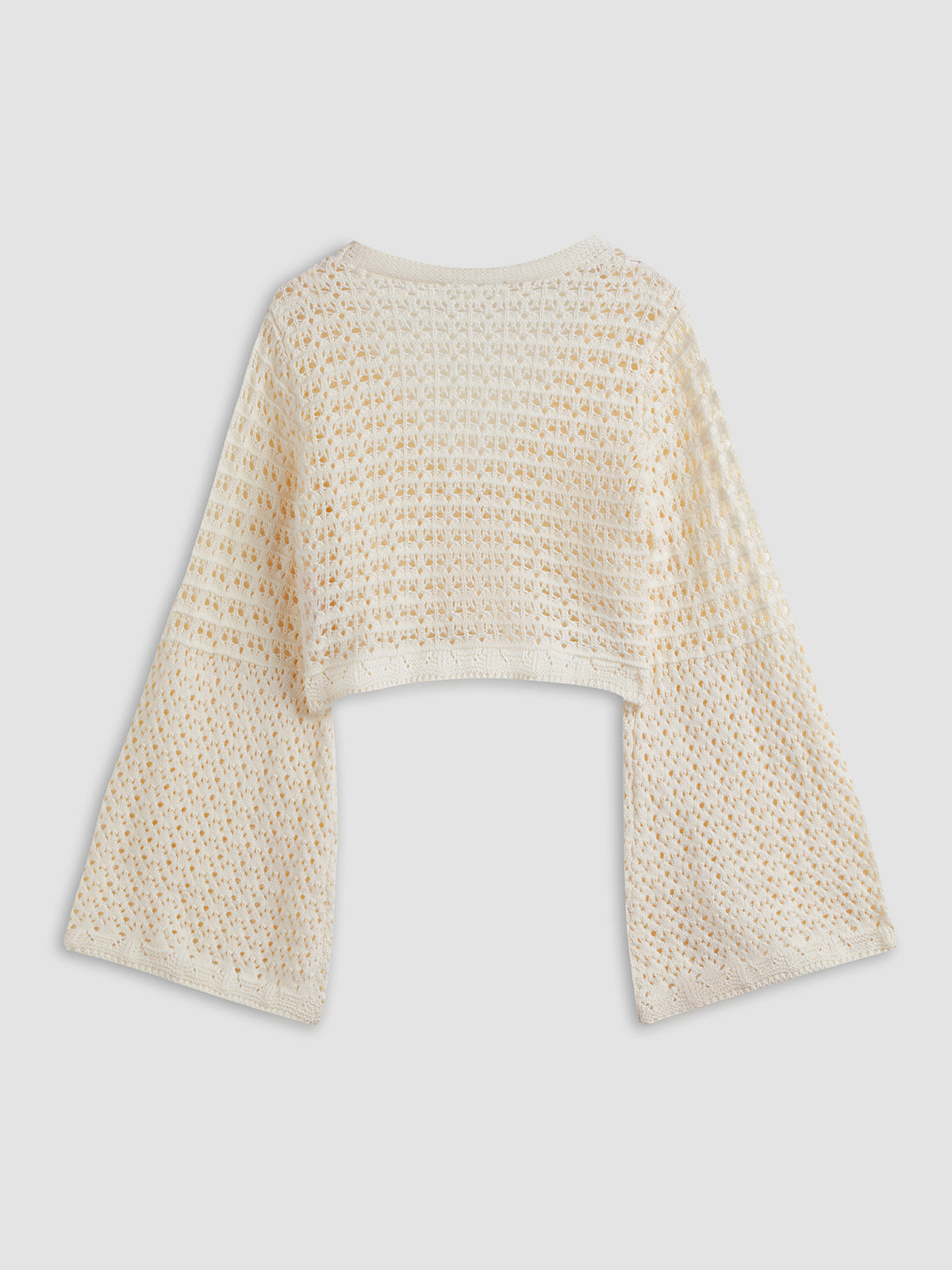 Thecomense - Pointelle Knit Cardigan