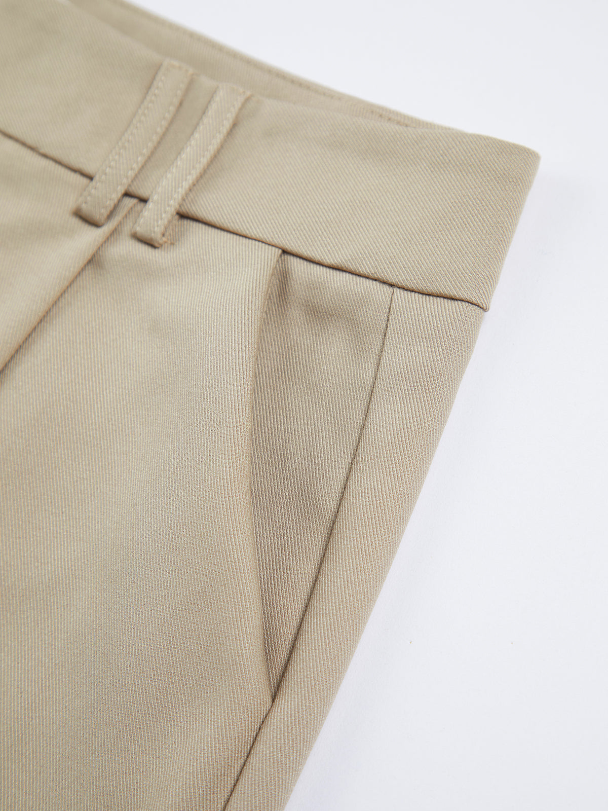 Thecomense - High Waisted Knee Length Pleat Front Trouser Shorts
