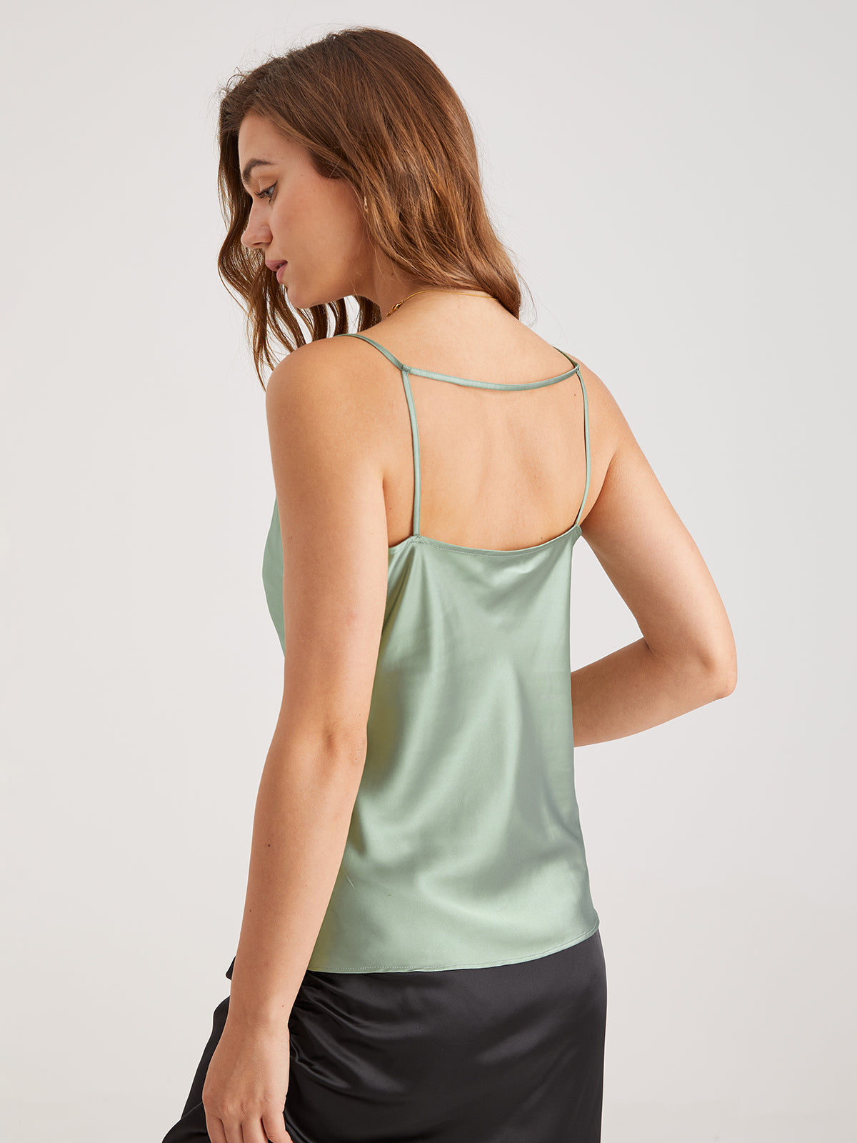 Thecomense - Mint Julep Satin Top