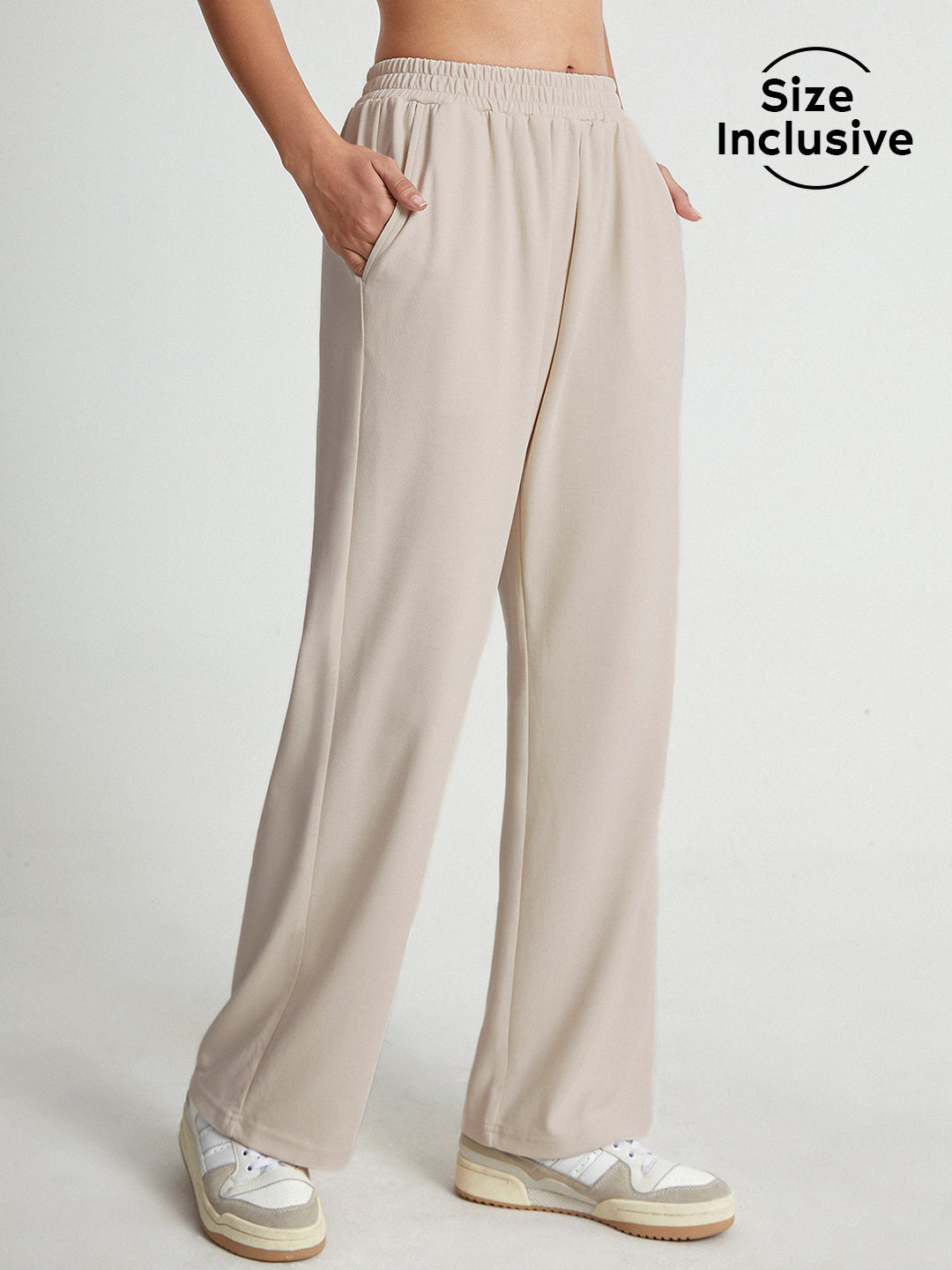 Thecomense - High Waisted Straight Leg Lounge Pants