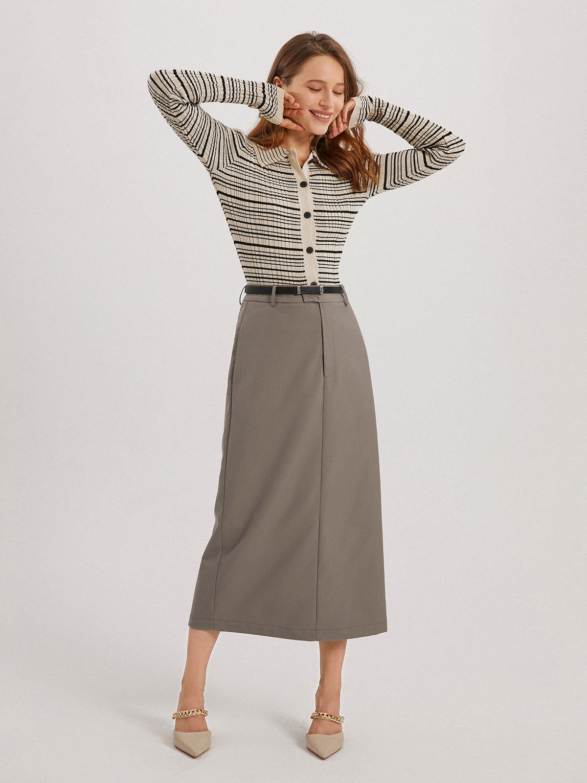 Thecomense - Musical Notation Knit Top