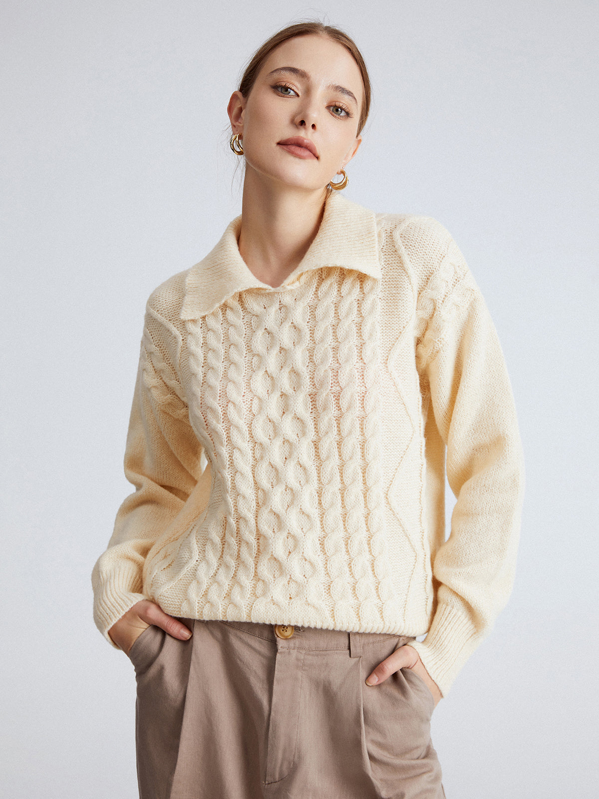 Thecomense - Cambridge Academia Cable Sweater