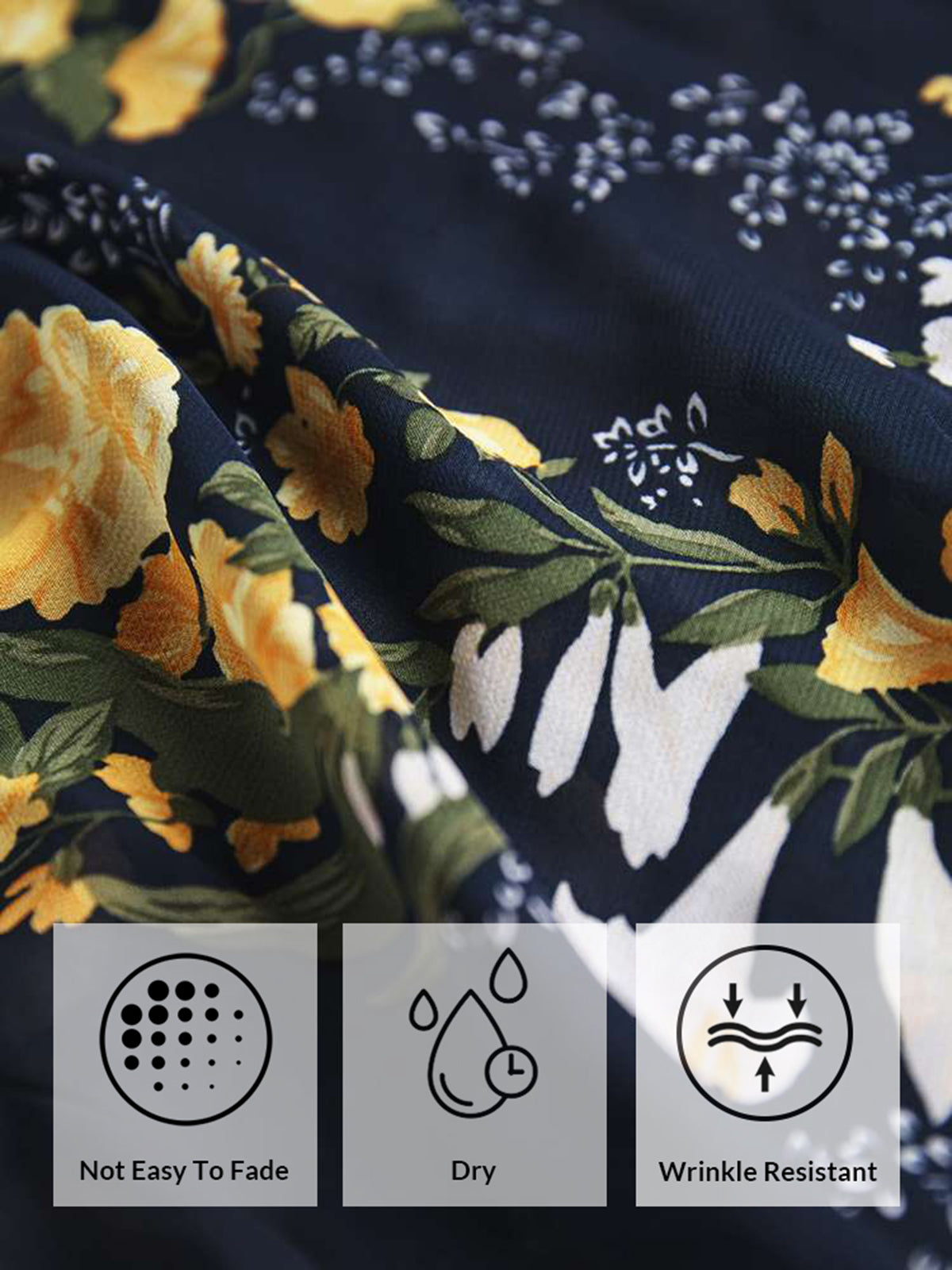 Thecomense - Cap Sleeve Island Floral Midi Slit Dress
