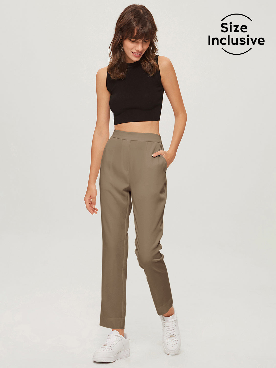 Thecomense - Everyday Cropped Slim Trousers