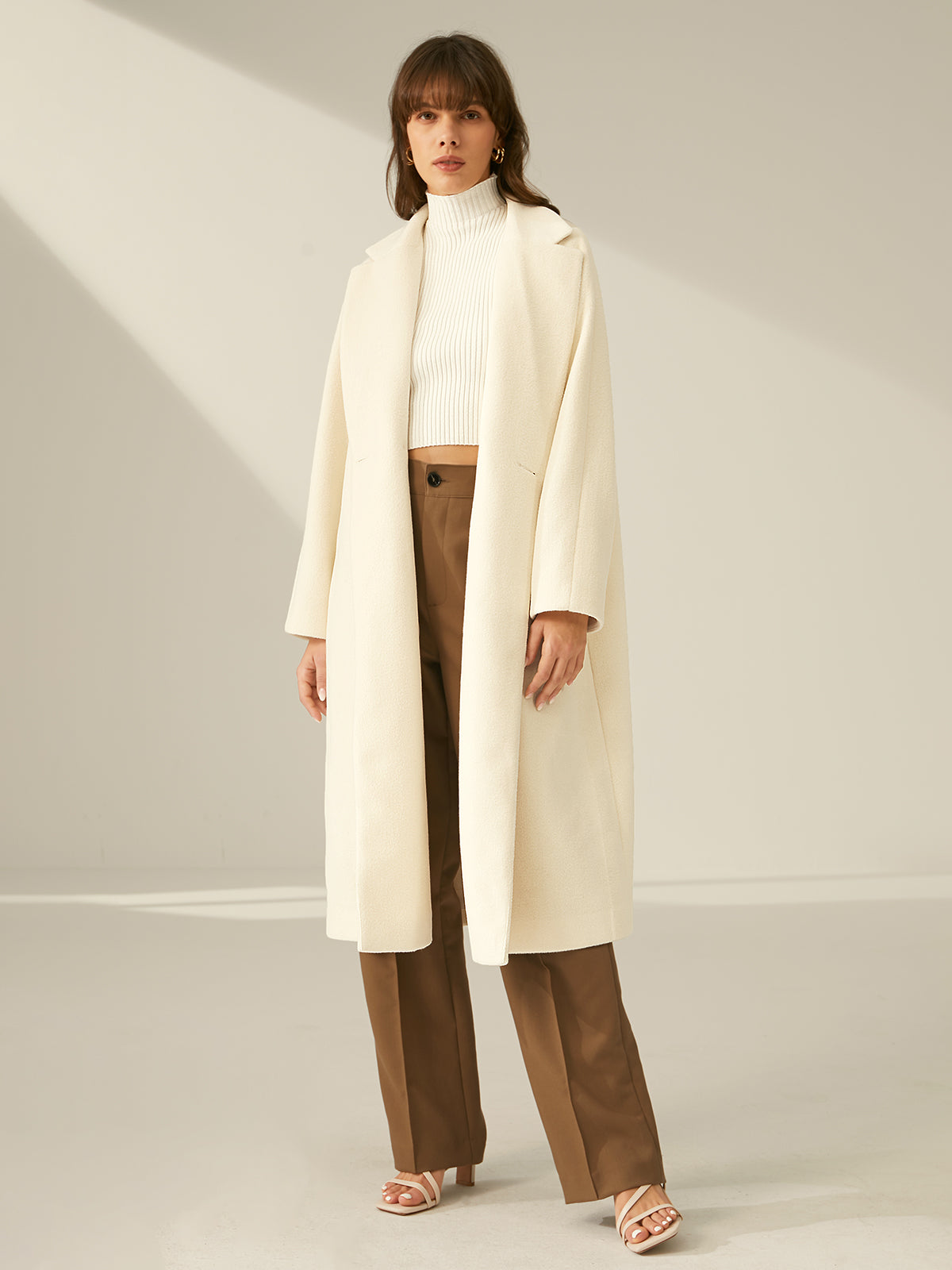 Thecomense - Oversized Double Breasted Wool Coat
