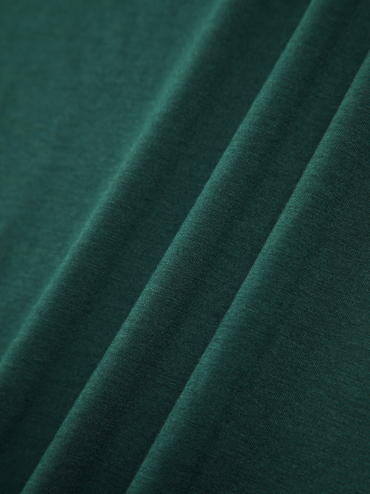 Thecomense - Emerald Green Contrast Lace Flutter Sleeve T-Shirt
