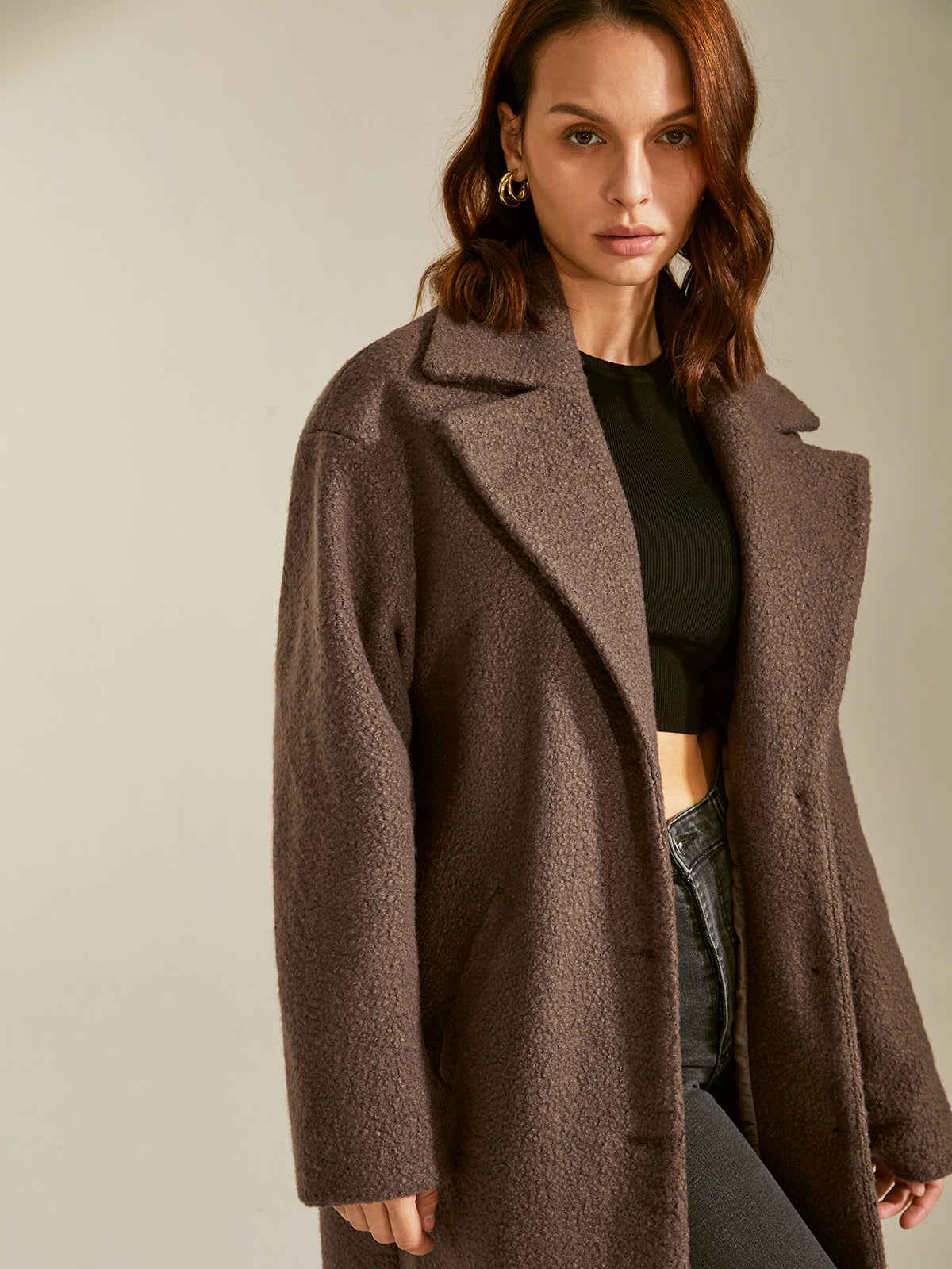 Thecomense - Essential Long Wool Coat