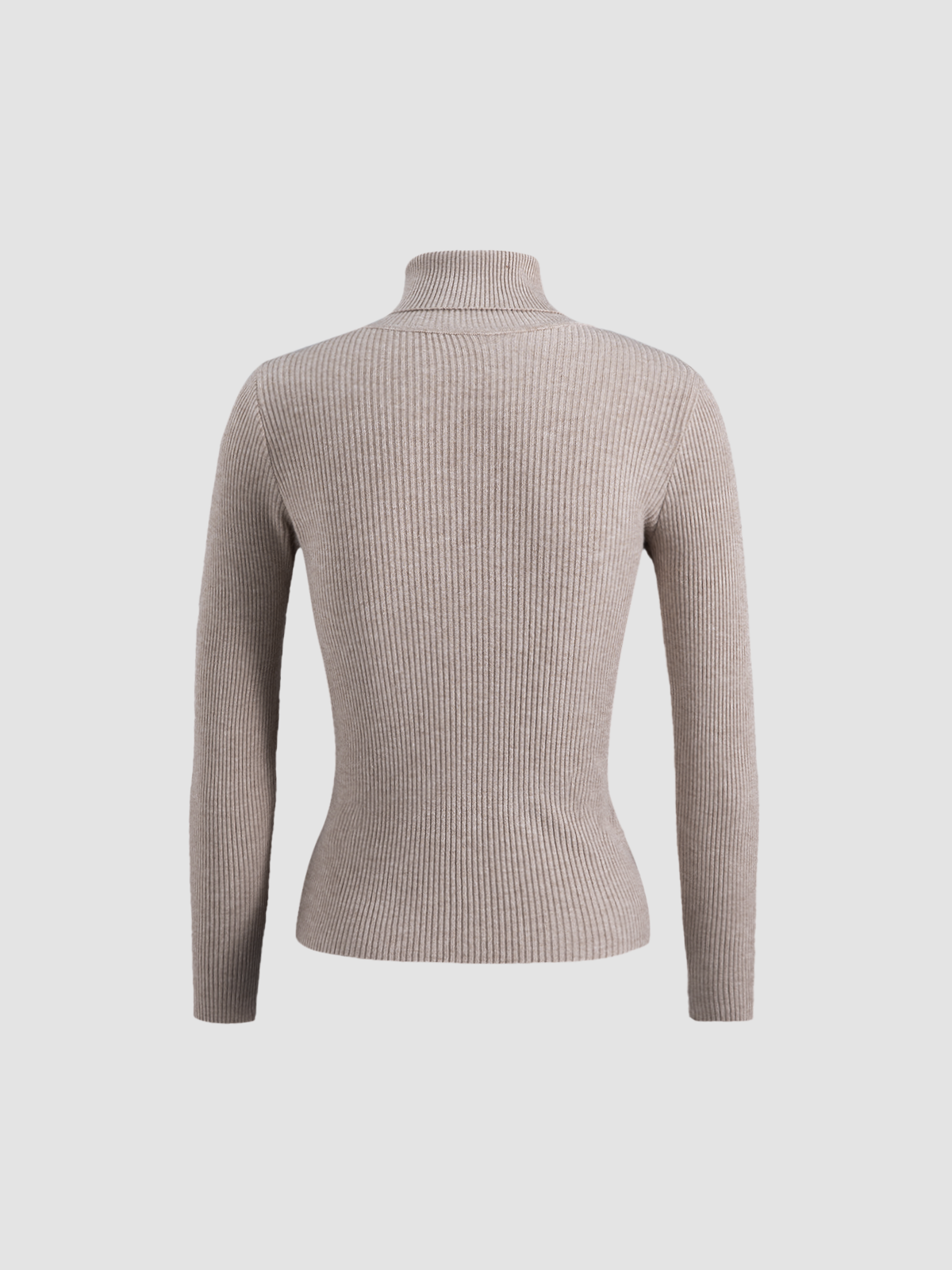 Thecomense - Cream of Lilac Ribbed Sweater
