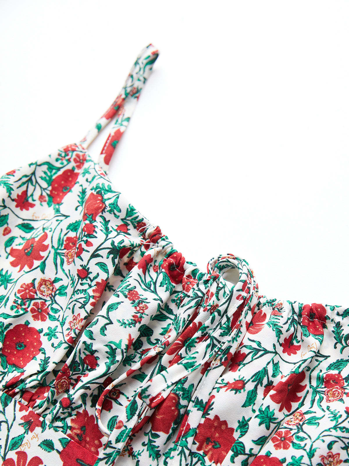 Thecomense - White Paisley Smoothie Strap Dress
