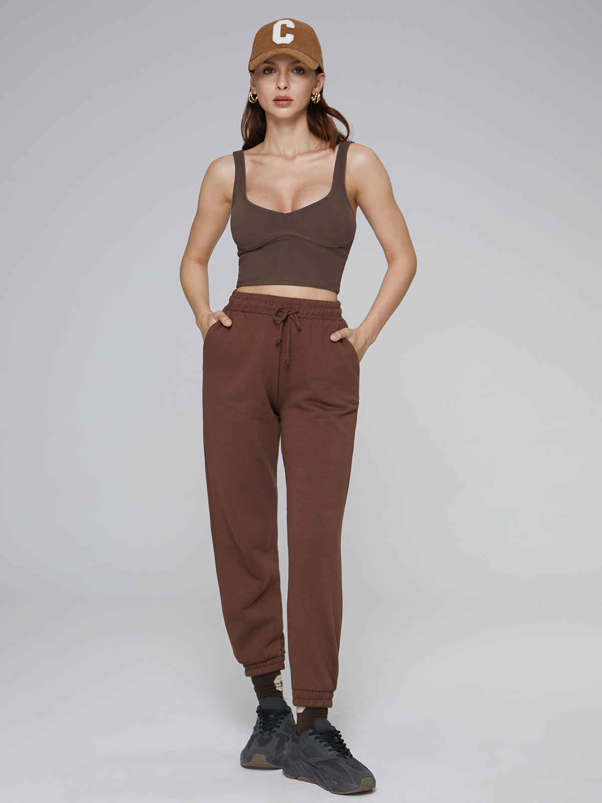 Thecomense - Contour Low Neckline Crop Tank