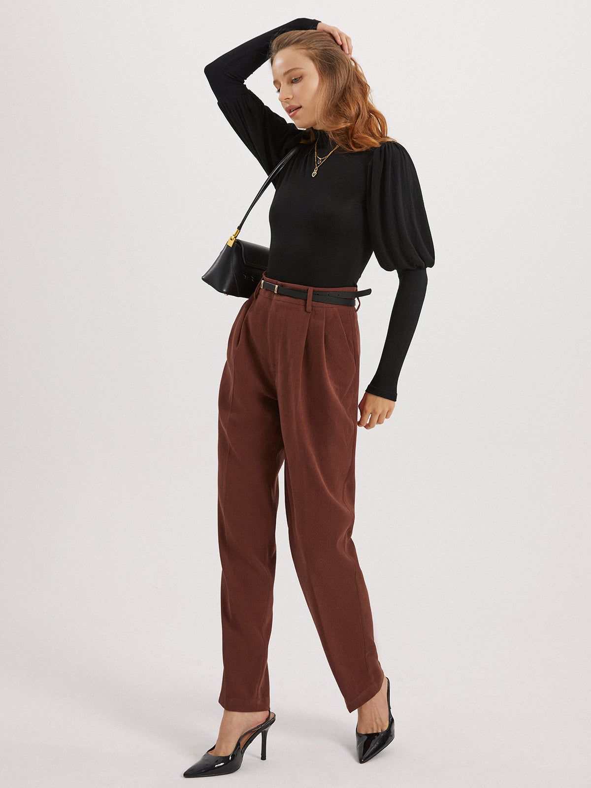Thecomense - Solid Puff Long Sleeve Shirt