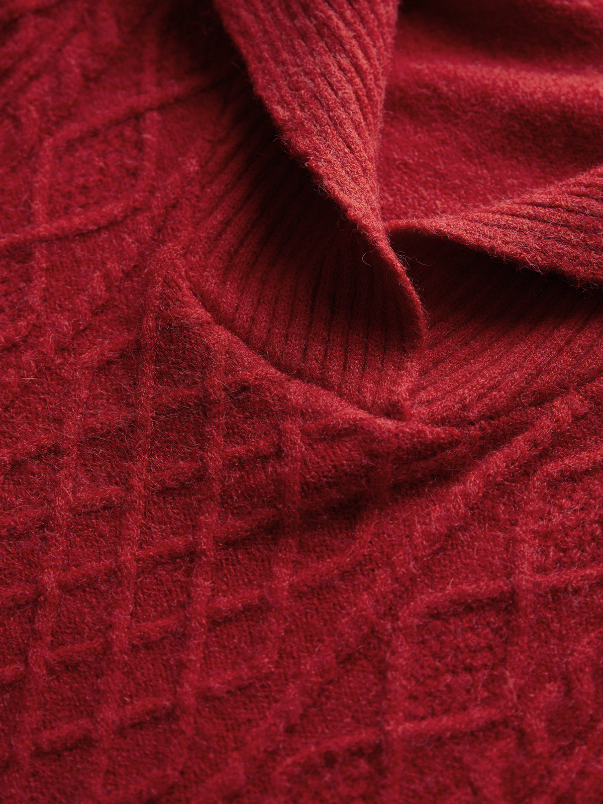 Thecomense - Kiss Under Mistletoe Cable Knit Sweater