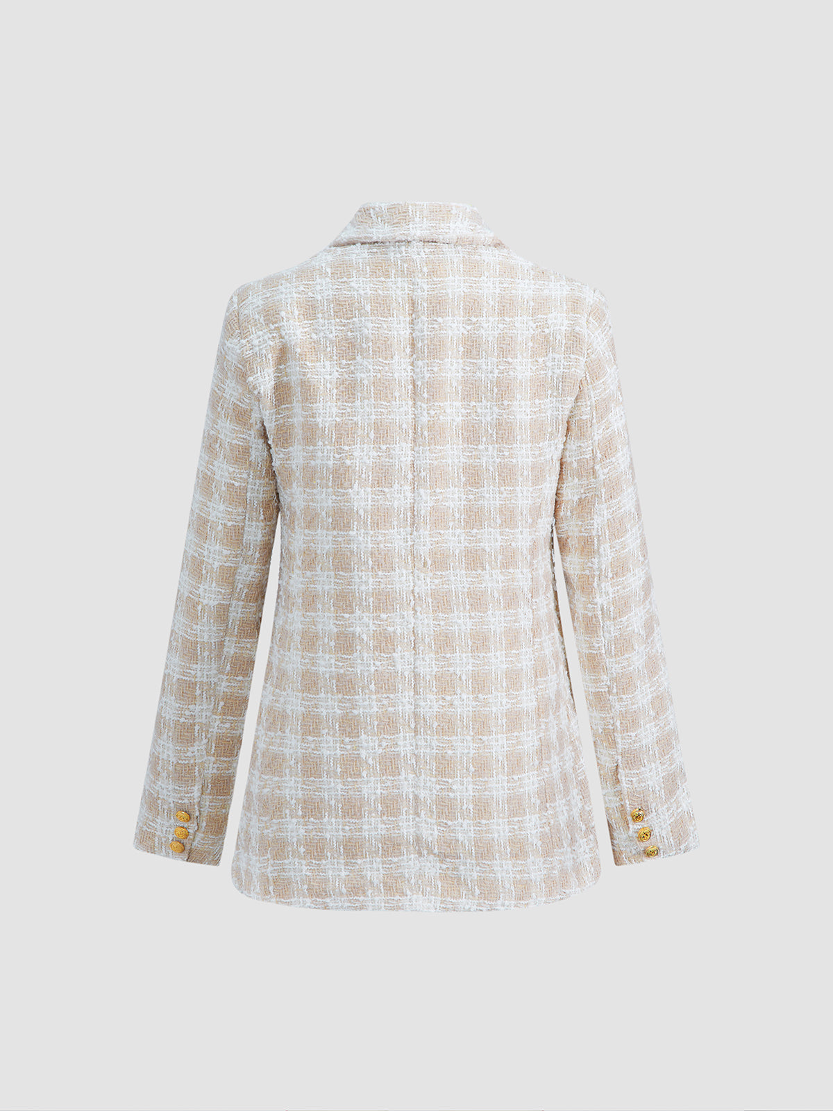 Thecomense - Old Money Tweed V Neck Jacket