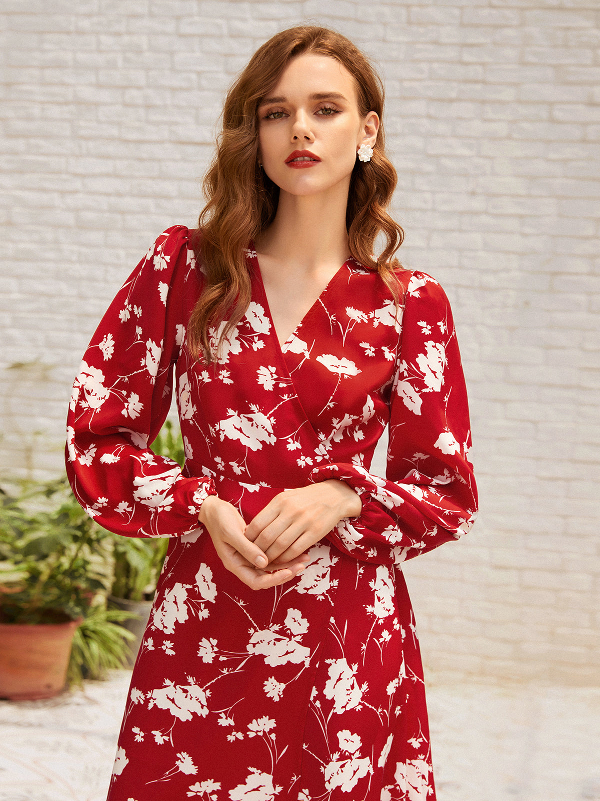 Thecomense - Florama Power Slit Dress