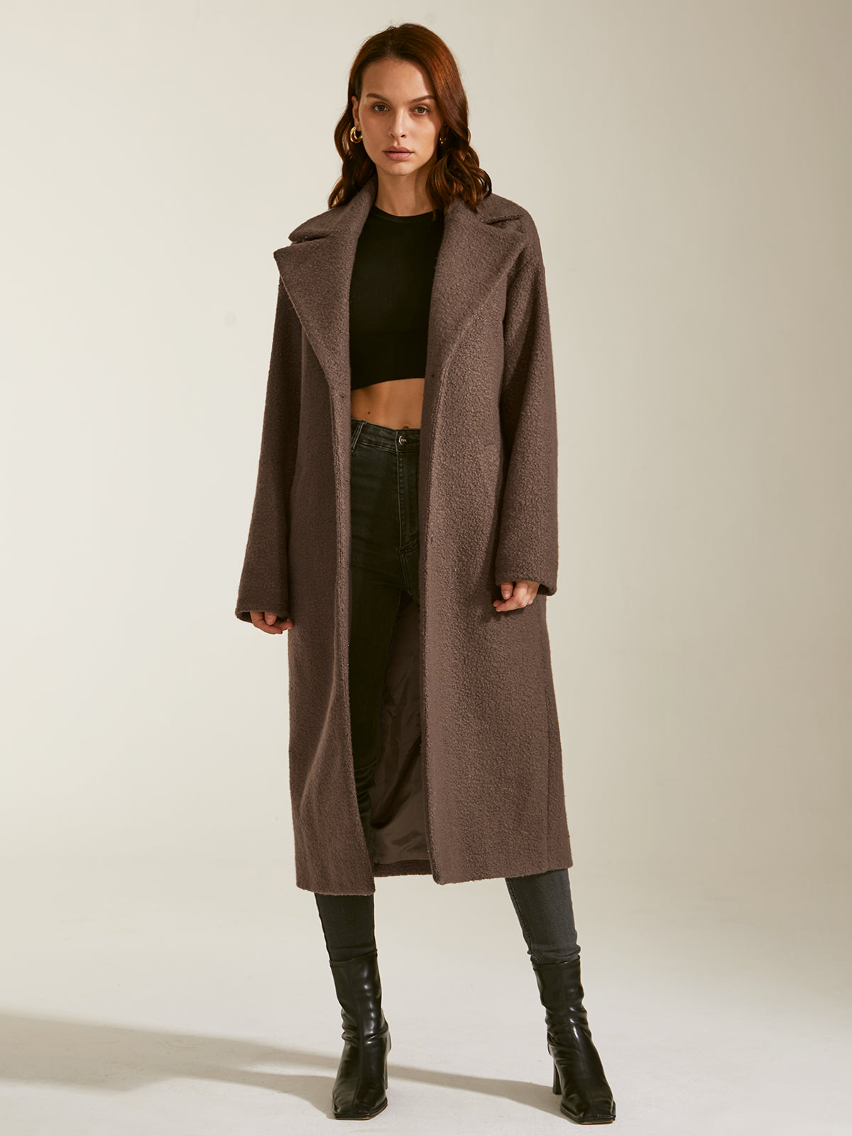 Thecomense - Essential Long Wool Coat