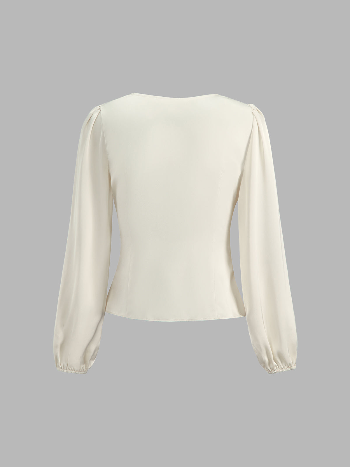 Thecomense - Clam Shell Satin Top