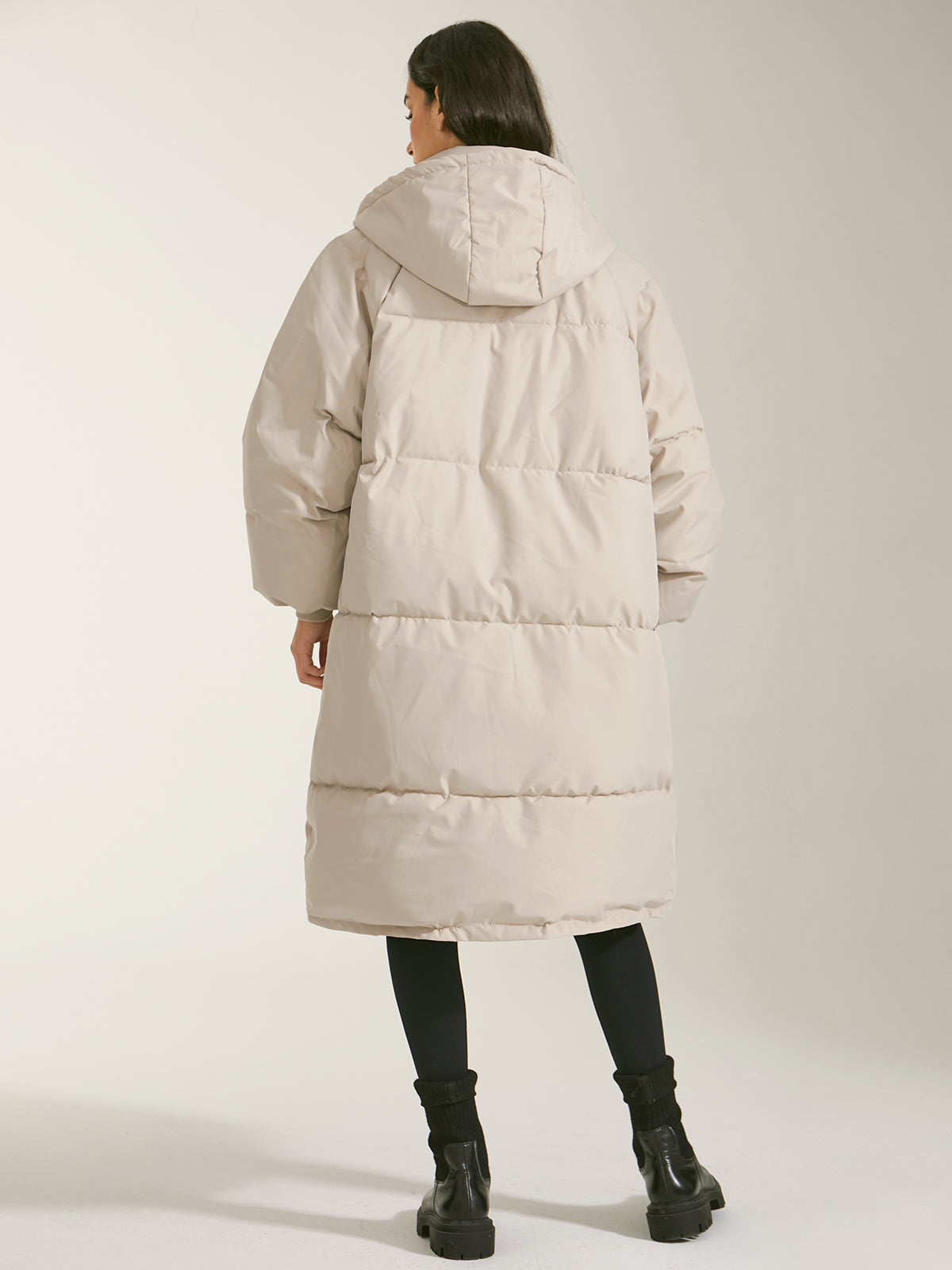 Thecomense - Long Hooded Puffer Parka Coat