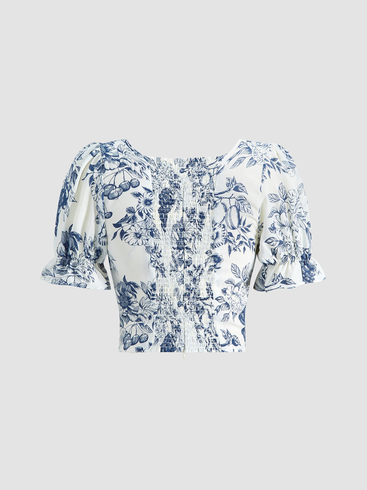 Thecomense - Cherry Daze Square Neck Top