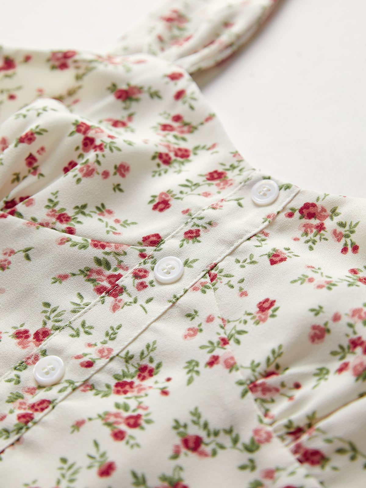 Thecomense - Sweetheart Floral Cropped Tank Top