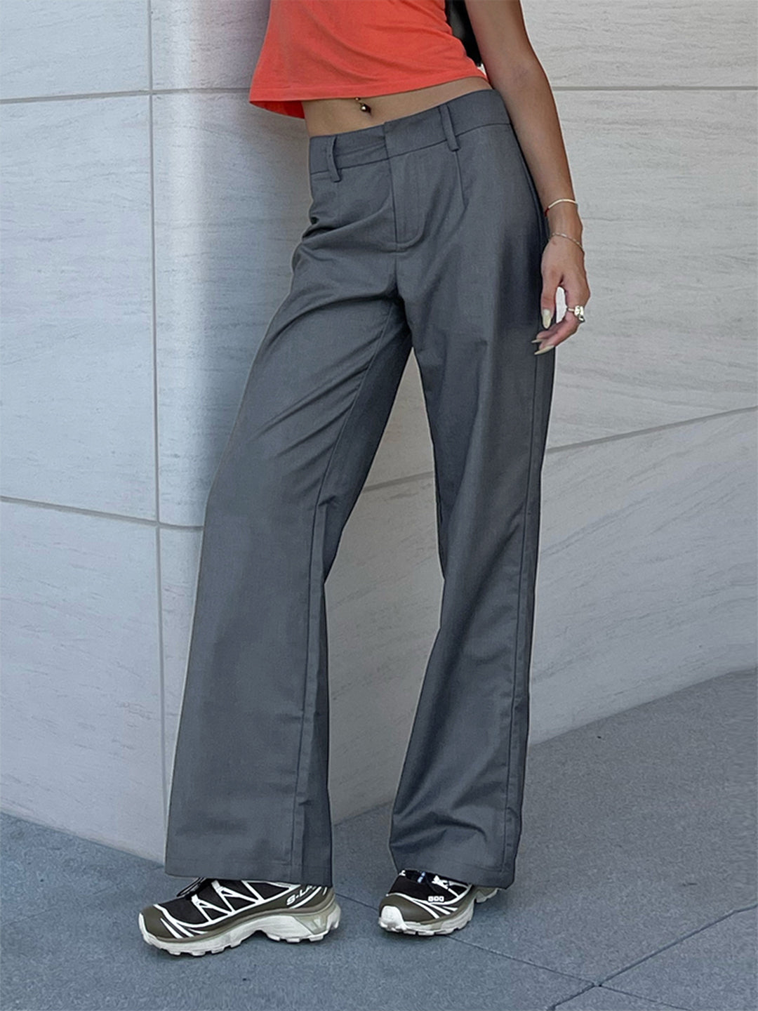 Thecomense - Silver Lining Loose Trousers