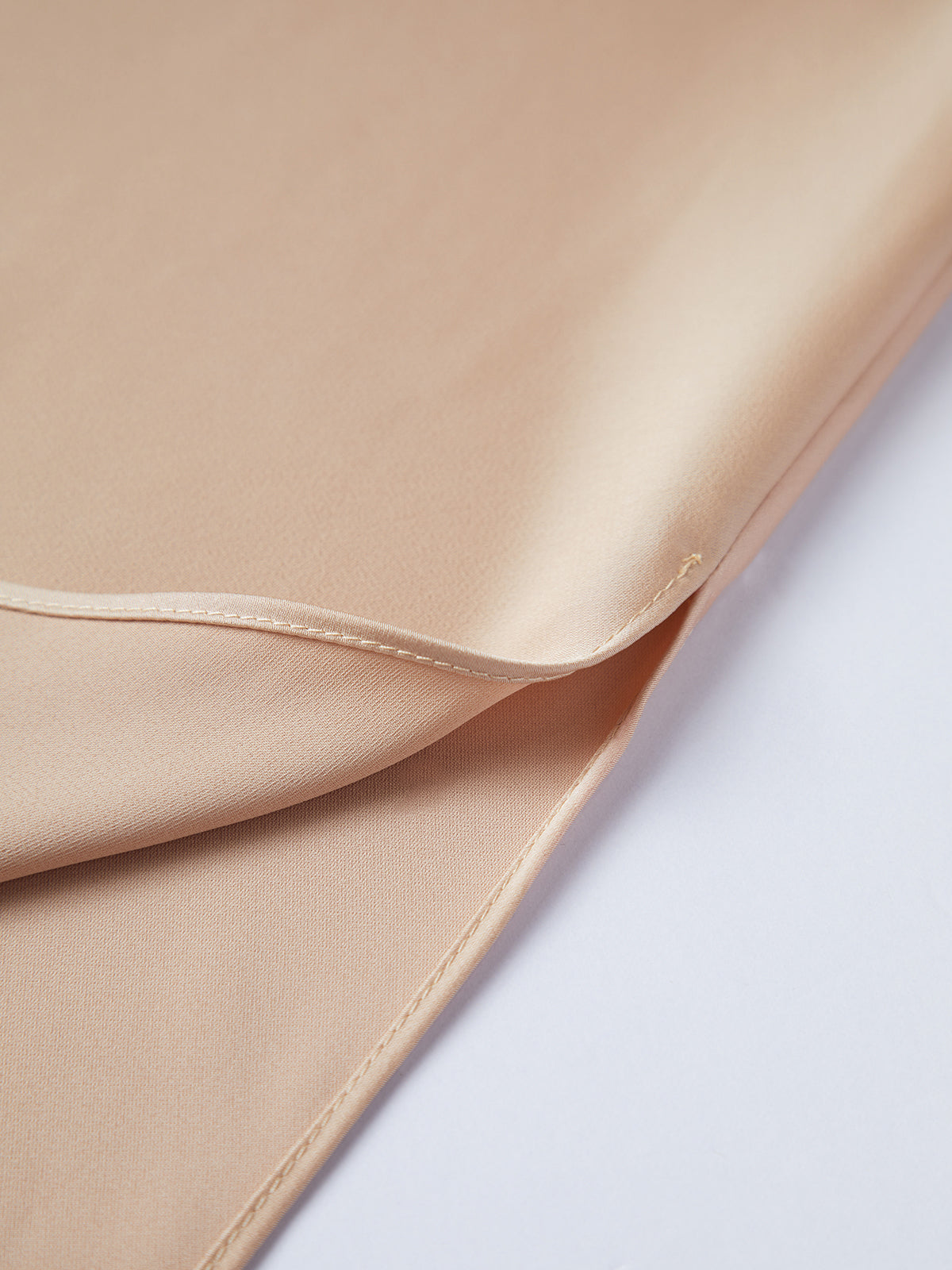 Thecomense - Creamy Cappuccino Satin Skirt