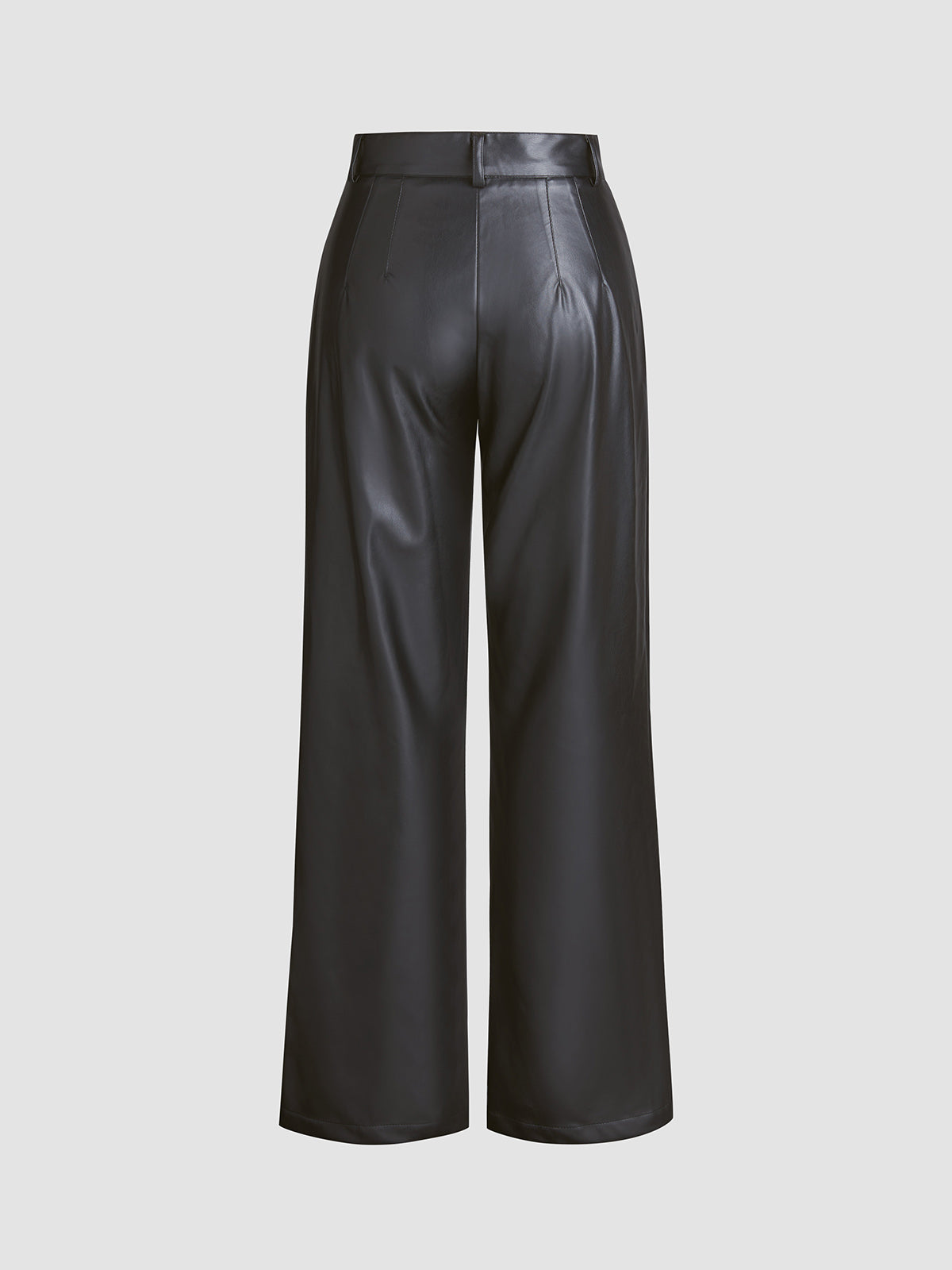 Thecomense - Faux Leather Big City Pants
