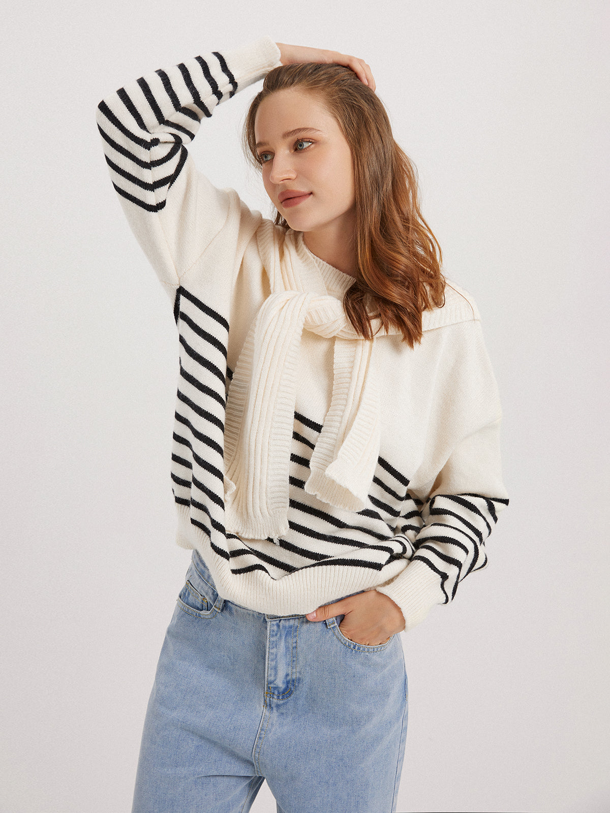 Thecomense - Madamoiselle Striped Sweater