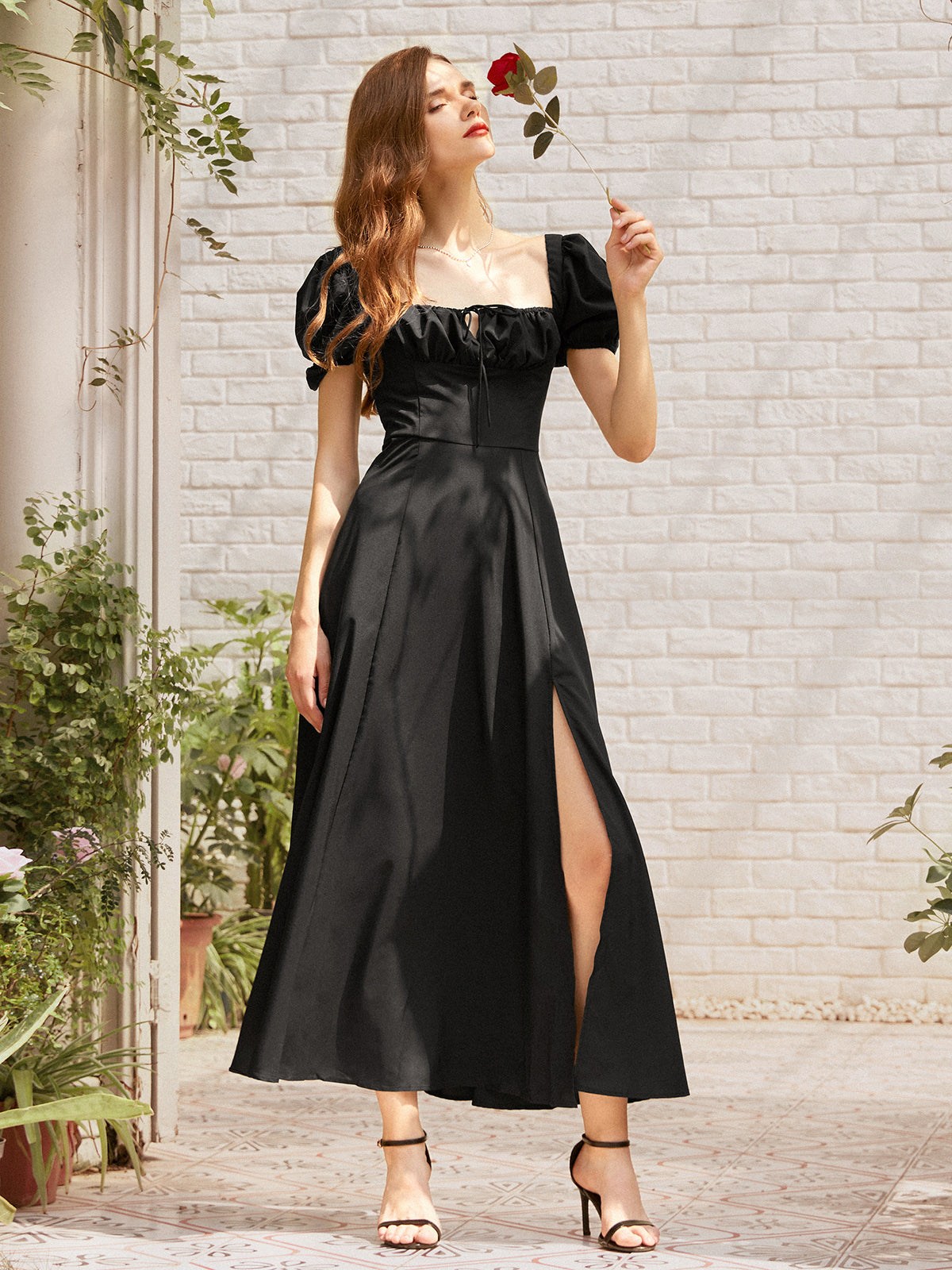 Thecomense - Rebel Spirit Puff Sleeve Dress