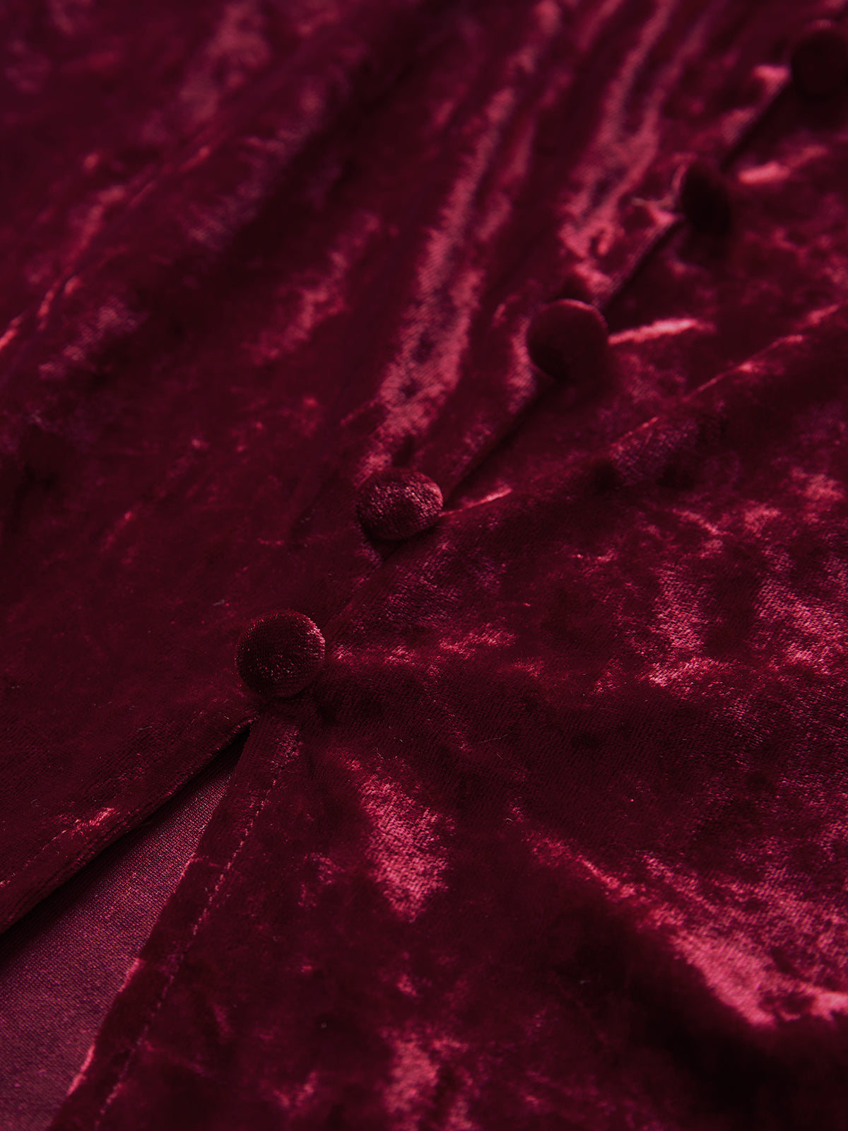 Thecomense - Rouge In Love Velvet Midi Dress