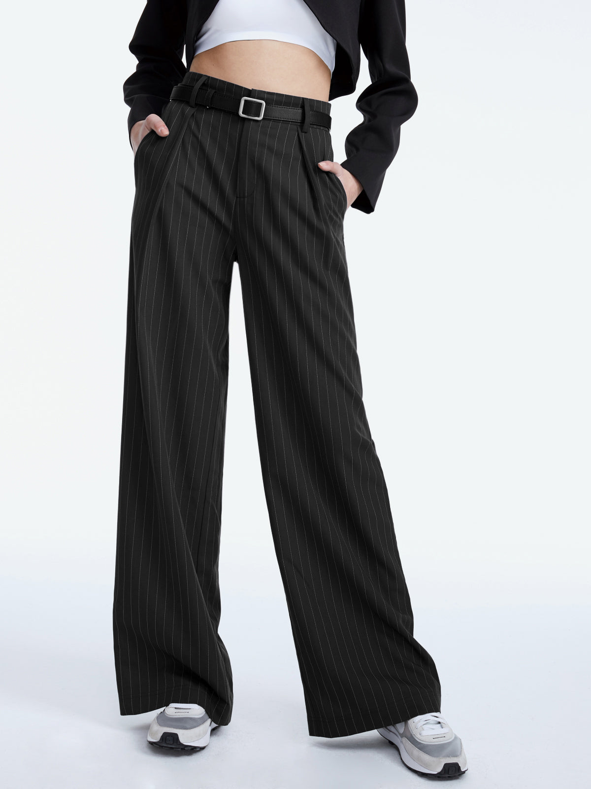 Thecomense - Off Duty Model Wide Leg Trousers