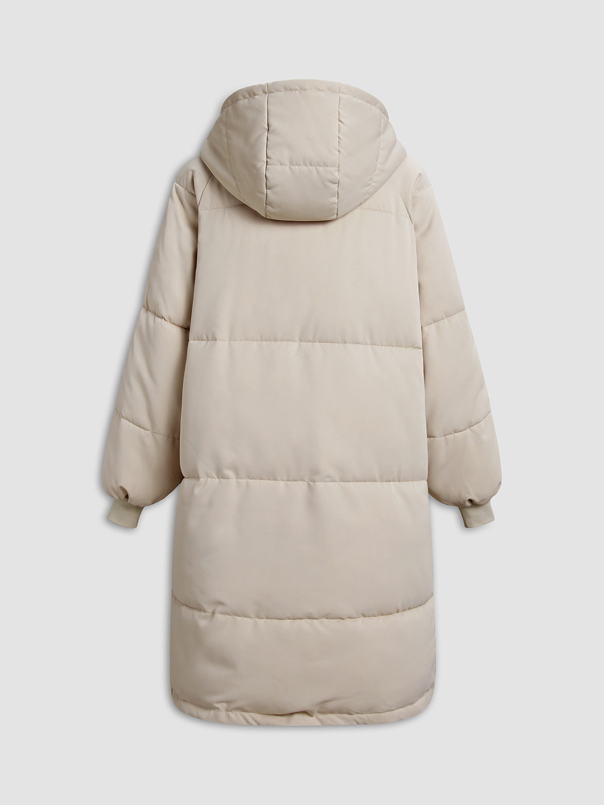 Thecomense - Long Hooded Puffer Parka Coat
