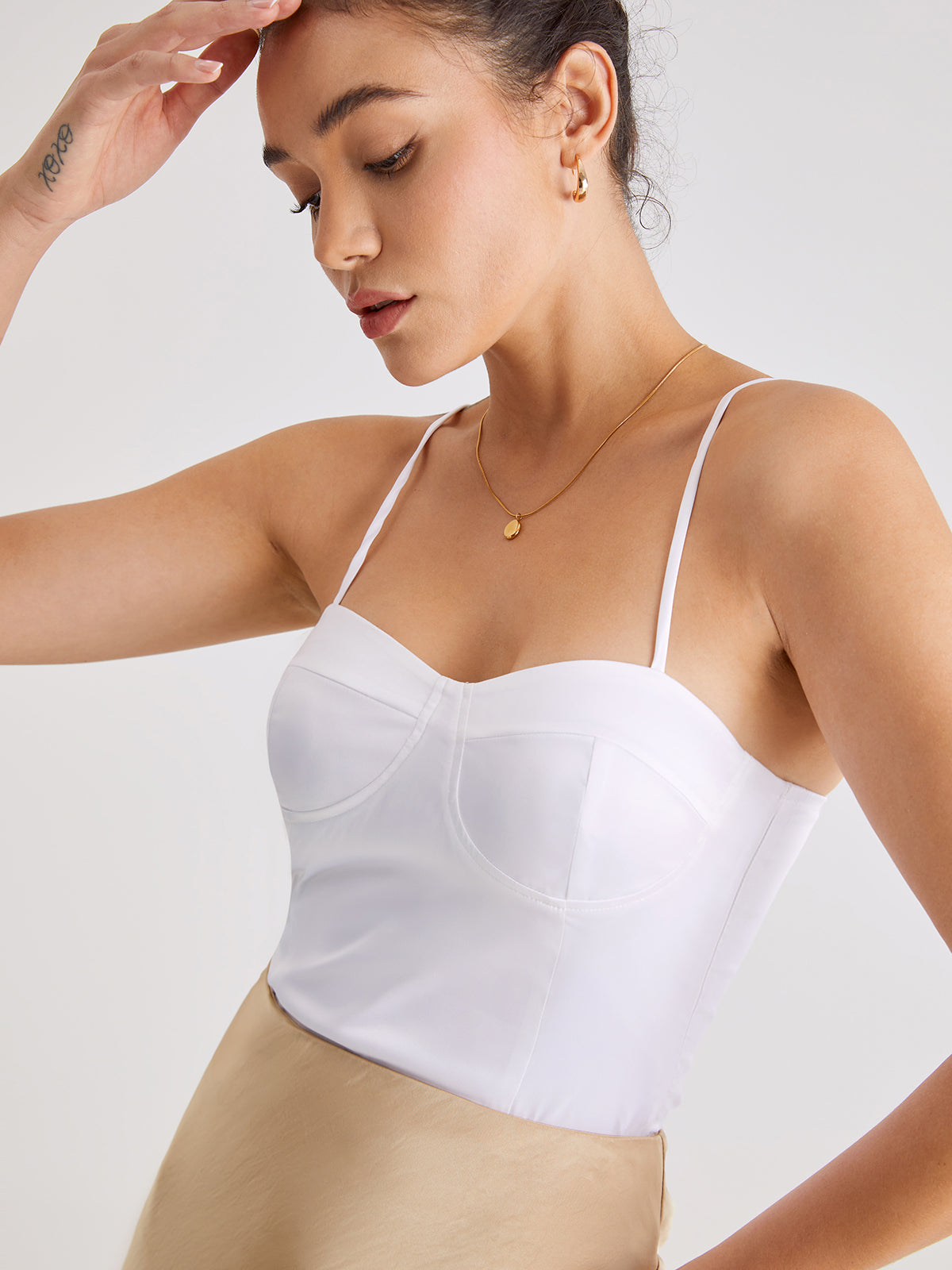 Thecomense - Sweetheart Contour Camisole Tank Top