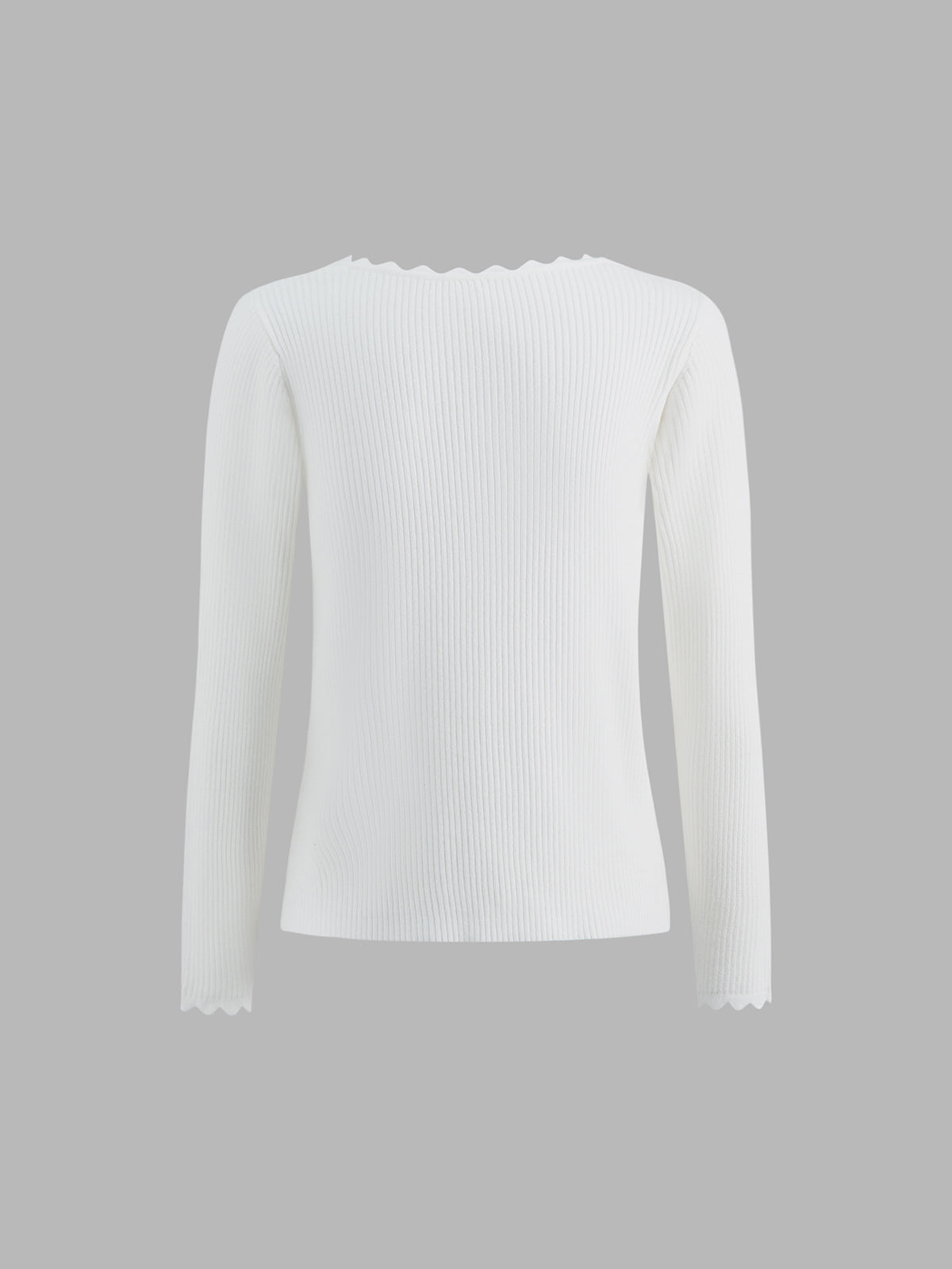 Thecomense - Seraphim Long Sleeve Ribbed Sweater