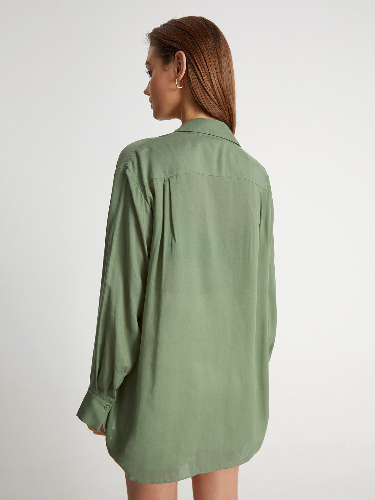 Thecomense - Relaxed Fit Long Button Up Dress Shirt