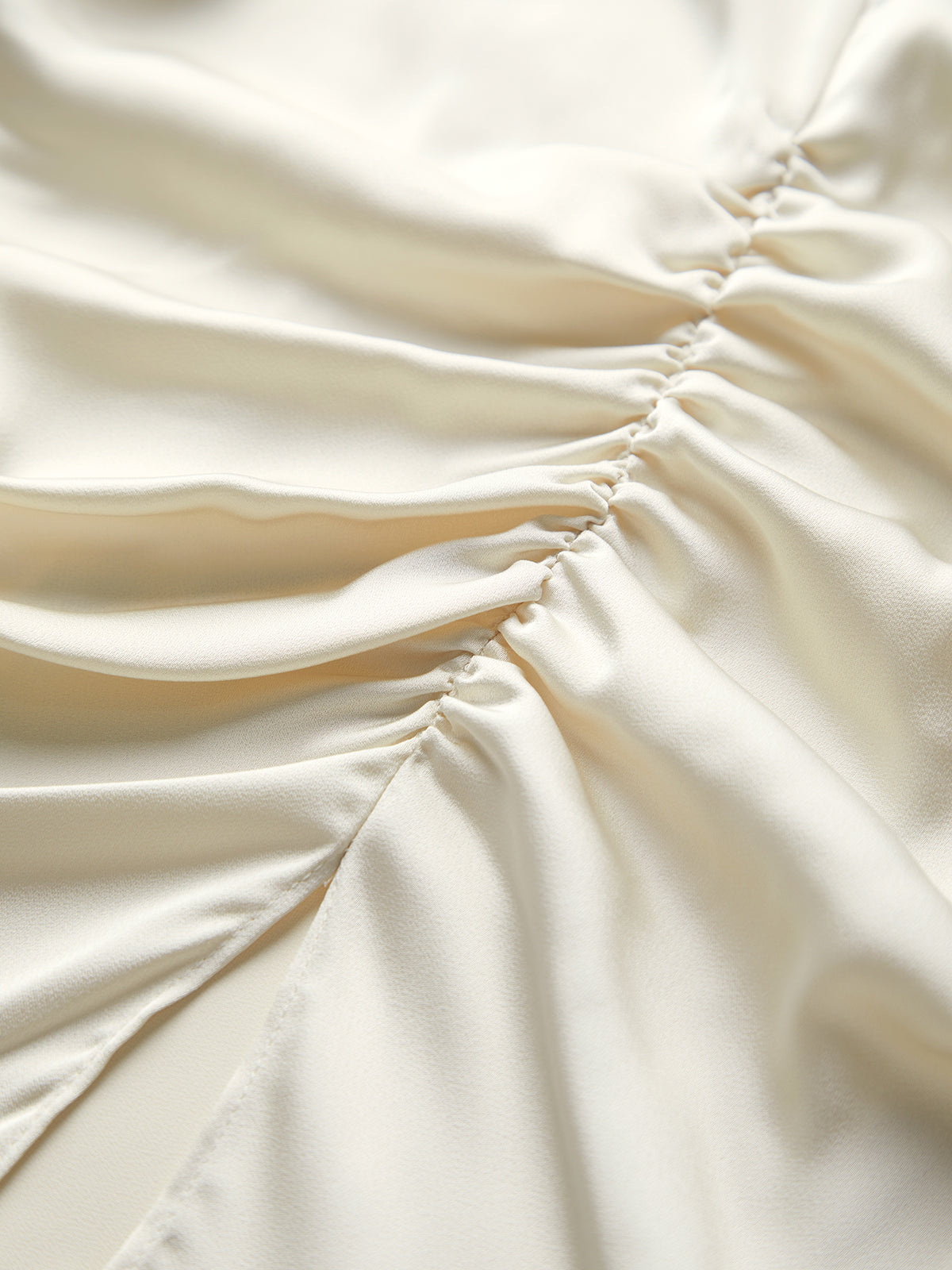 Thecomense - Clam Shell Satin Top
