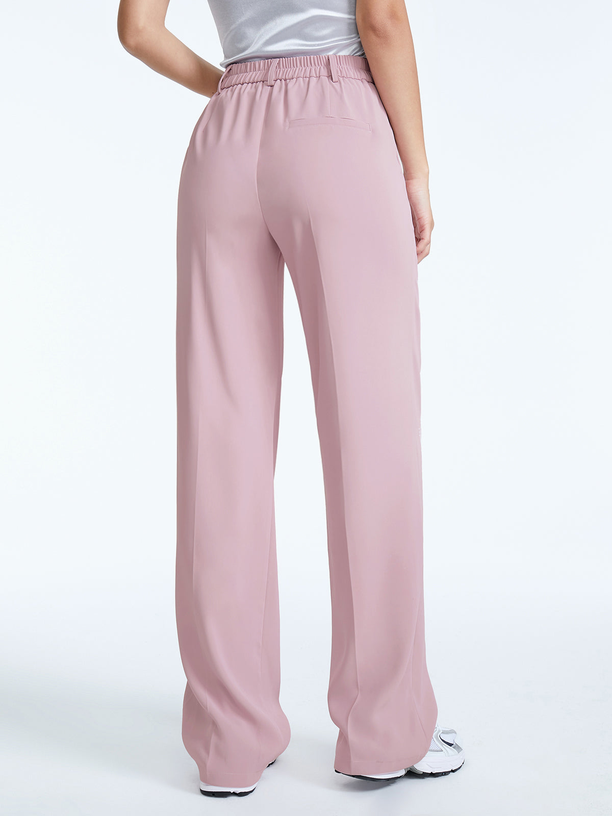 Thecomense - High Waisted Straight Leg Pleat Front Trousers