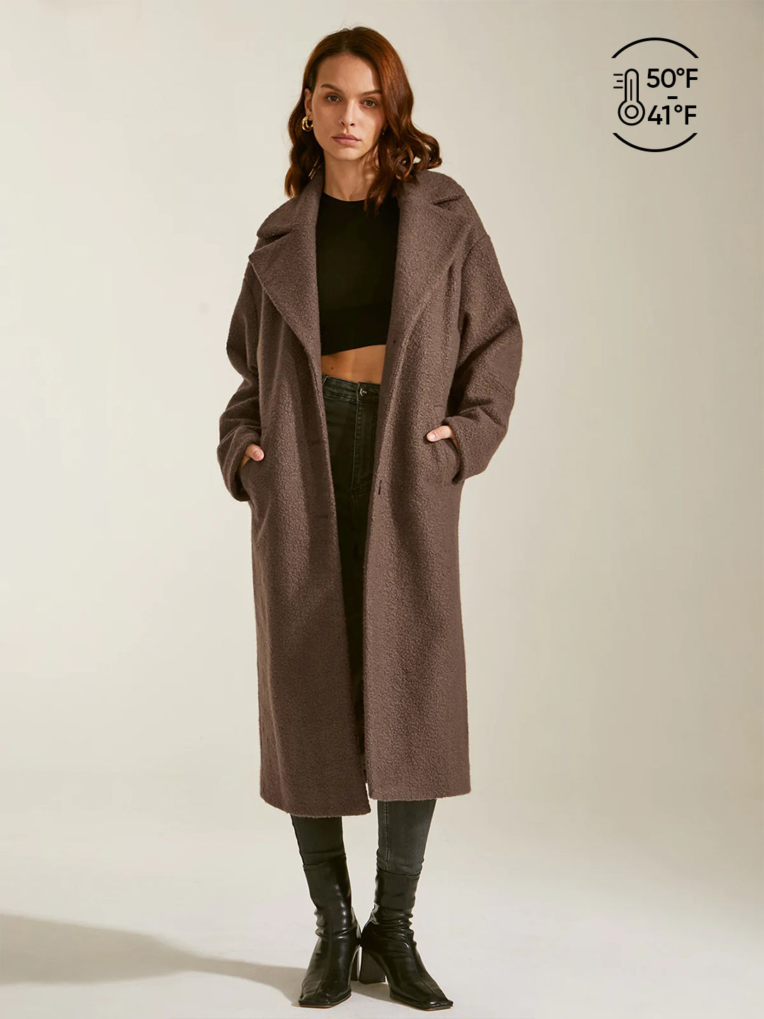 Thecomense - Essential Long Wool Coat