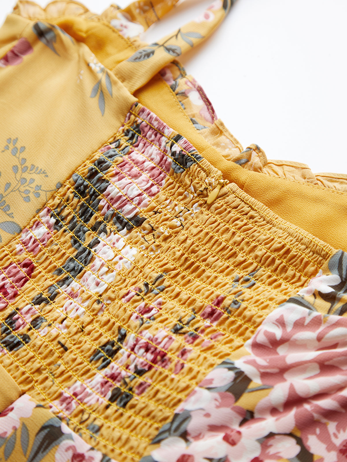 Thecomense - Retro Floralia Strap Dress