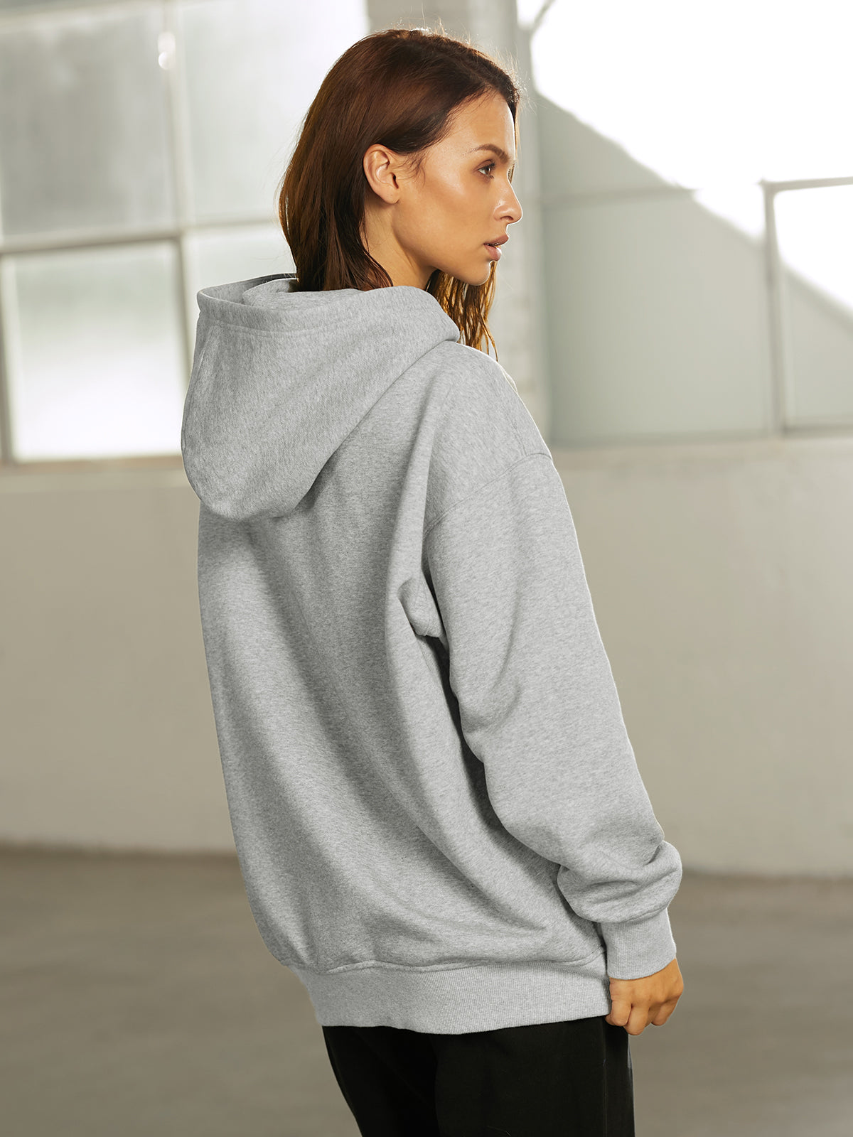 Thecomense - Oversized Everyday Zip Up Hoodie