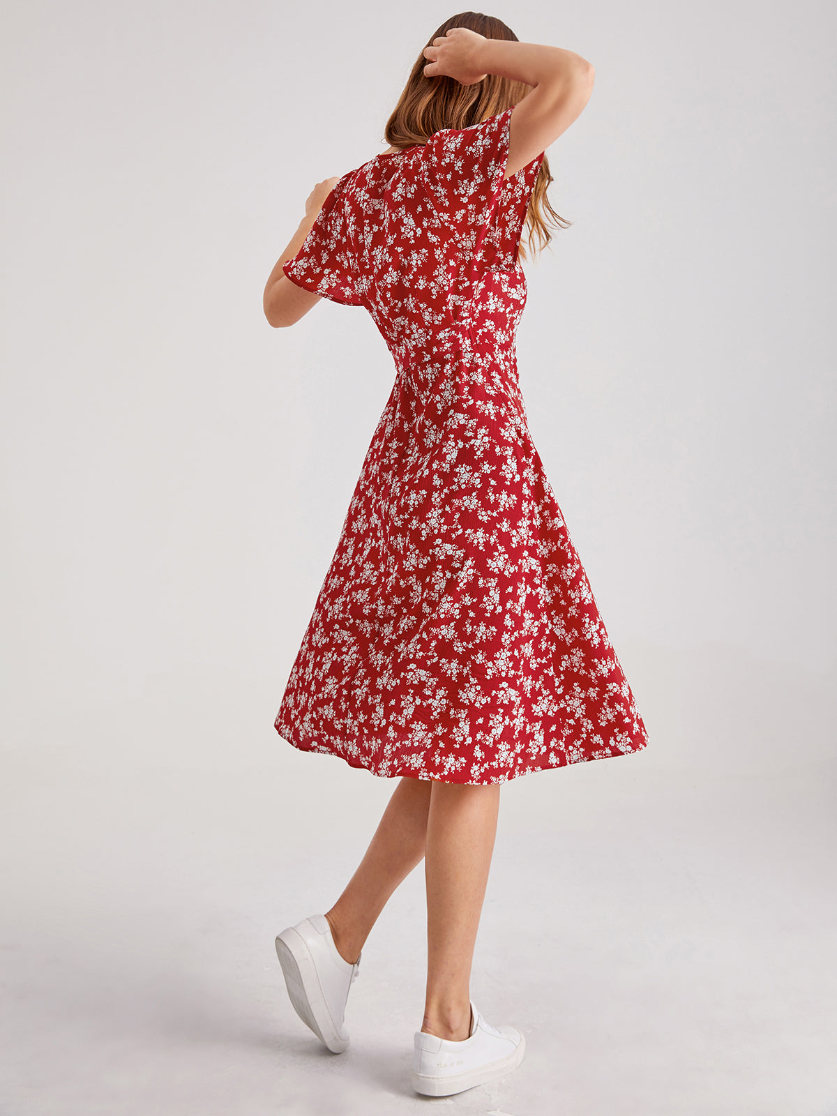 Thecomense - Polka Power Wrap Dress